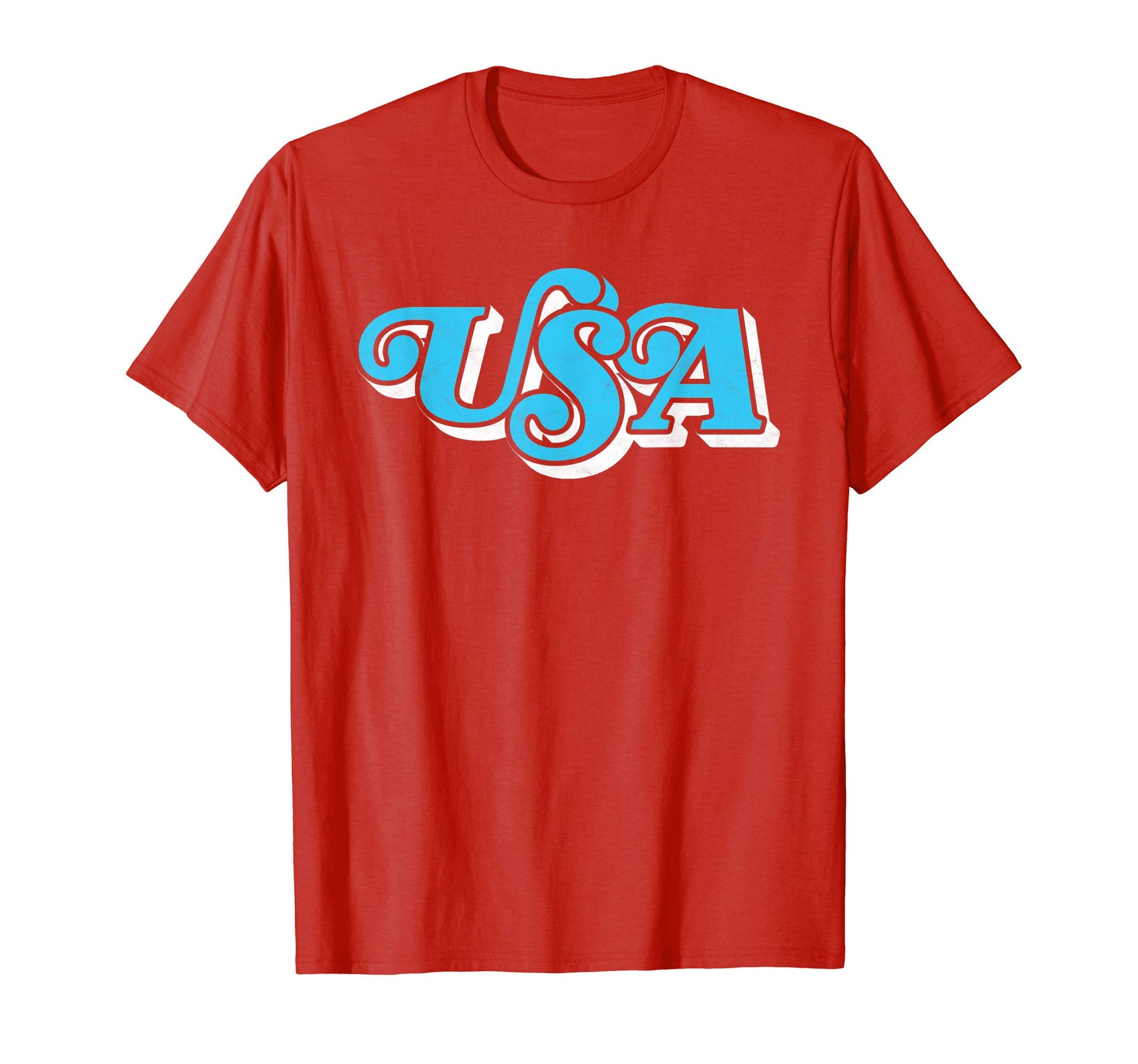 Usa Typography Patriotic 4Th July T-Shirt - Graphic Print for Adults - T-Shirt, Sweatshirt, Hoodie