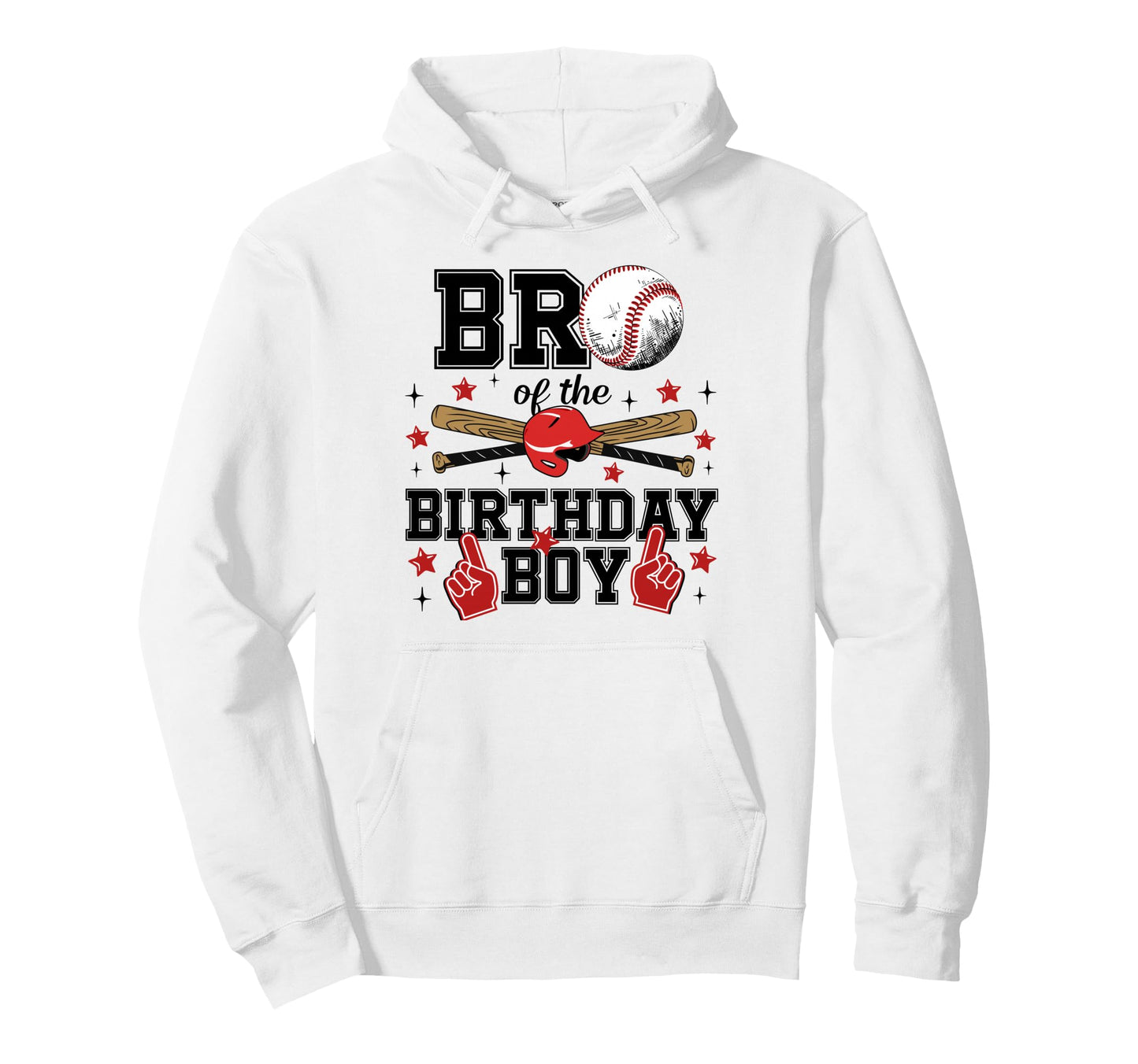 Brother Birthday Baseball Sport Family Hoodie - Fun Novelty Design Unisex - T-Shirt, Sweatshirt, Hoodie