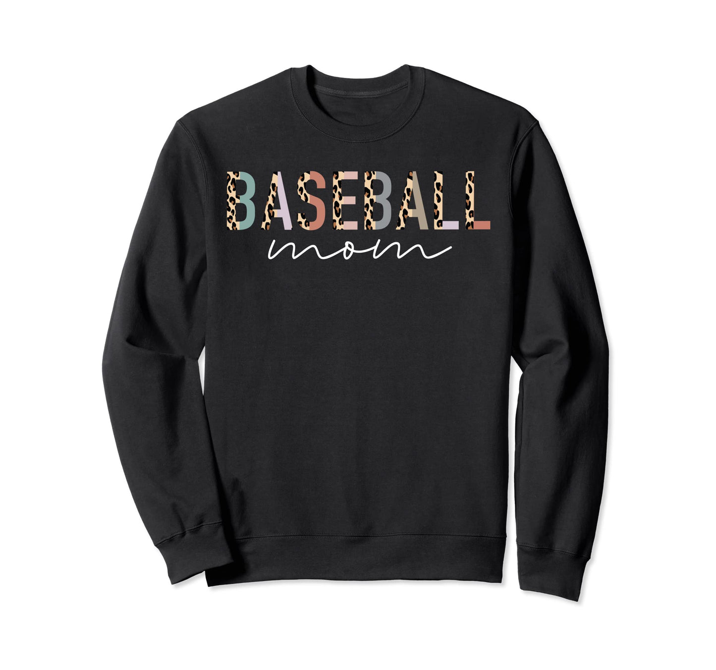 Baseball Mom Gifts Leopard Baseball Sweatshirt - Unique Graphic for Adults - T-Shirt, Sweatshirt, Hoodie