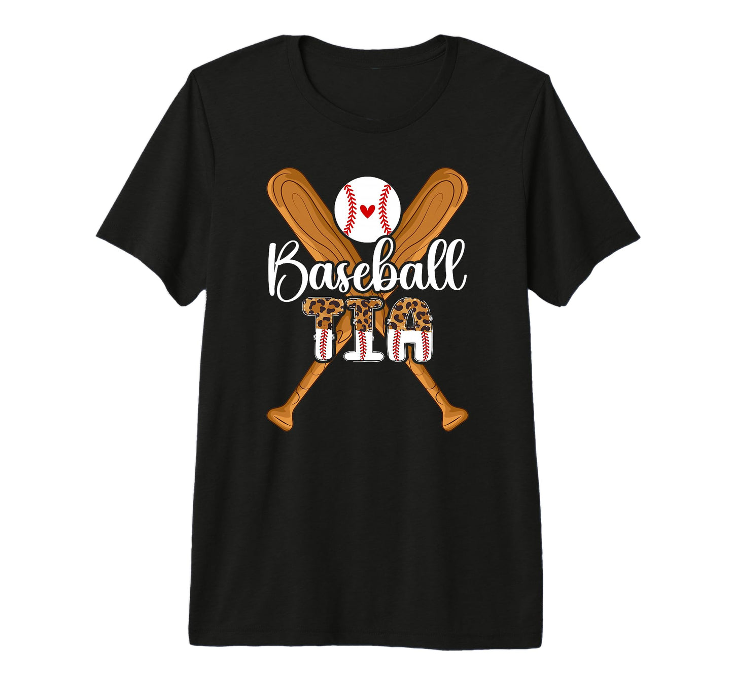 Baseball Tia Leopard Tia Baseball T-Shirt - Aesthetic Graphic Men Women - T-Shirt, Sweatshirt, Hoodie