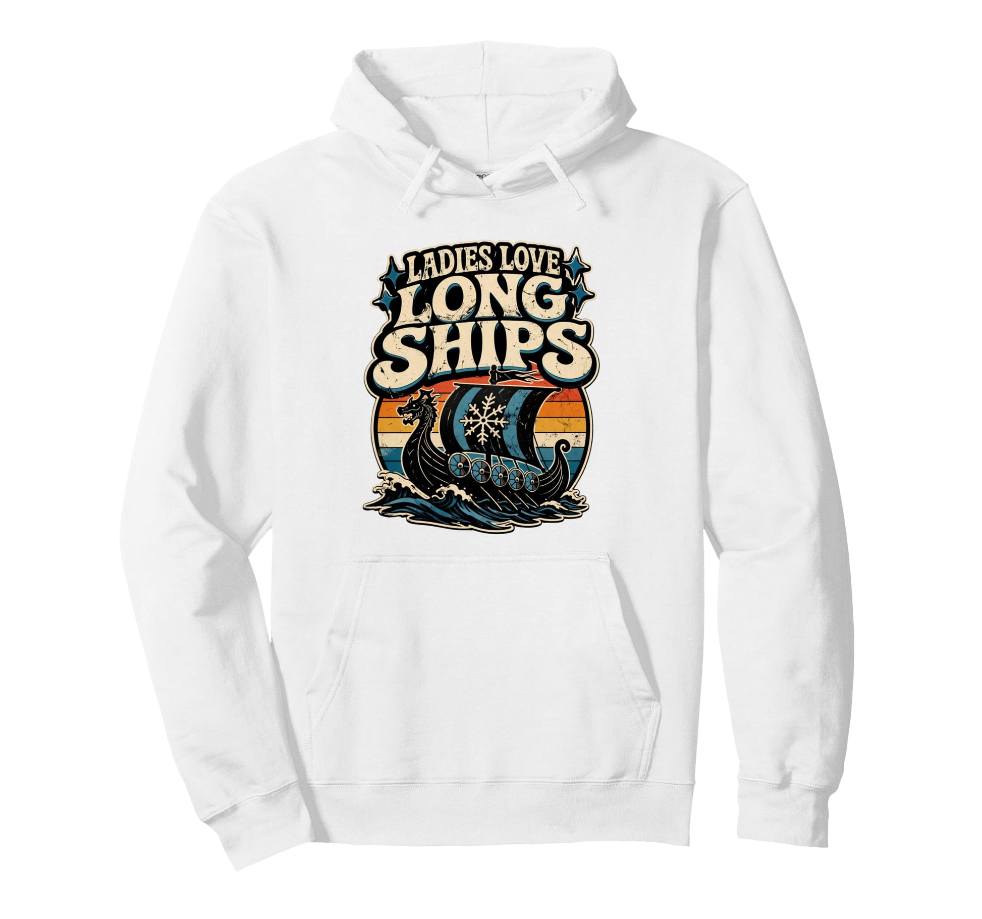 Ladies Love Long Ships Viking Norway Hoodie - Novelty Apparel Men Women - T-Shirt, Sweatshirt, Hoodie