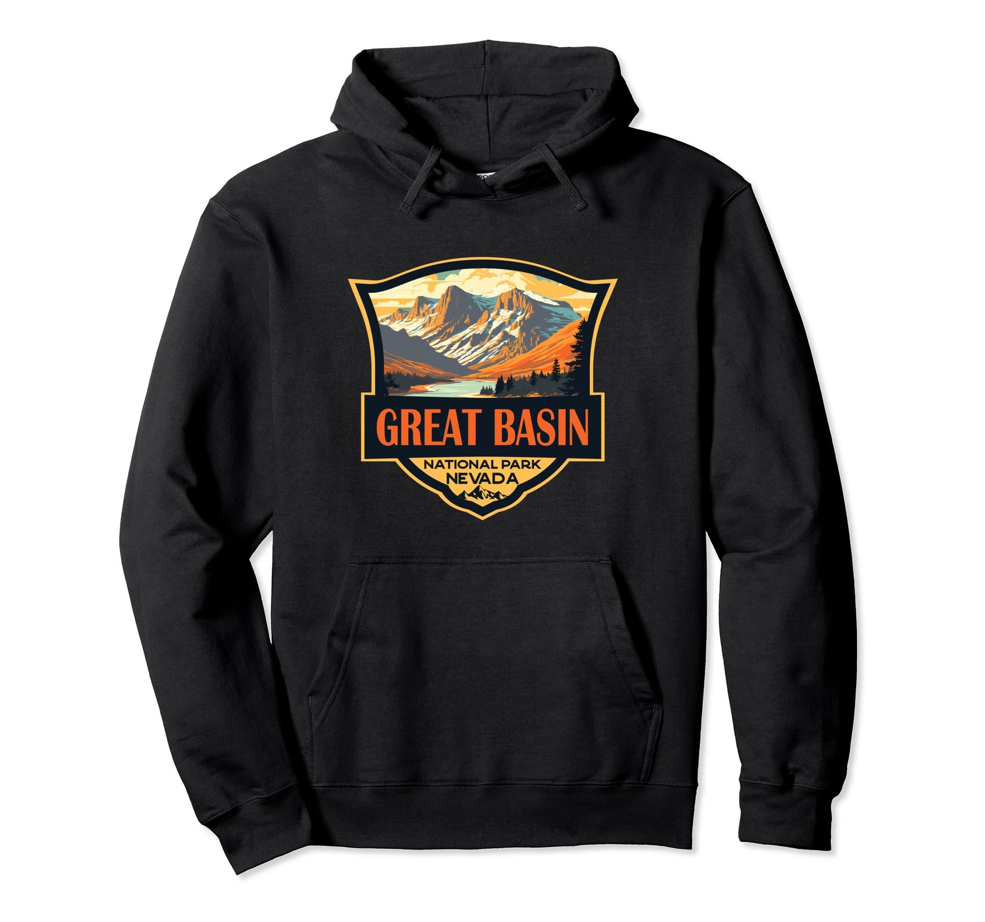Great Basin National Park Illustration Hoodie - Custom Art Print Men Women - T-Shirt, Sweatshirt, Hoodie