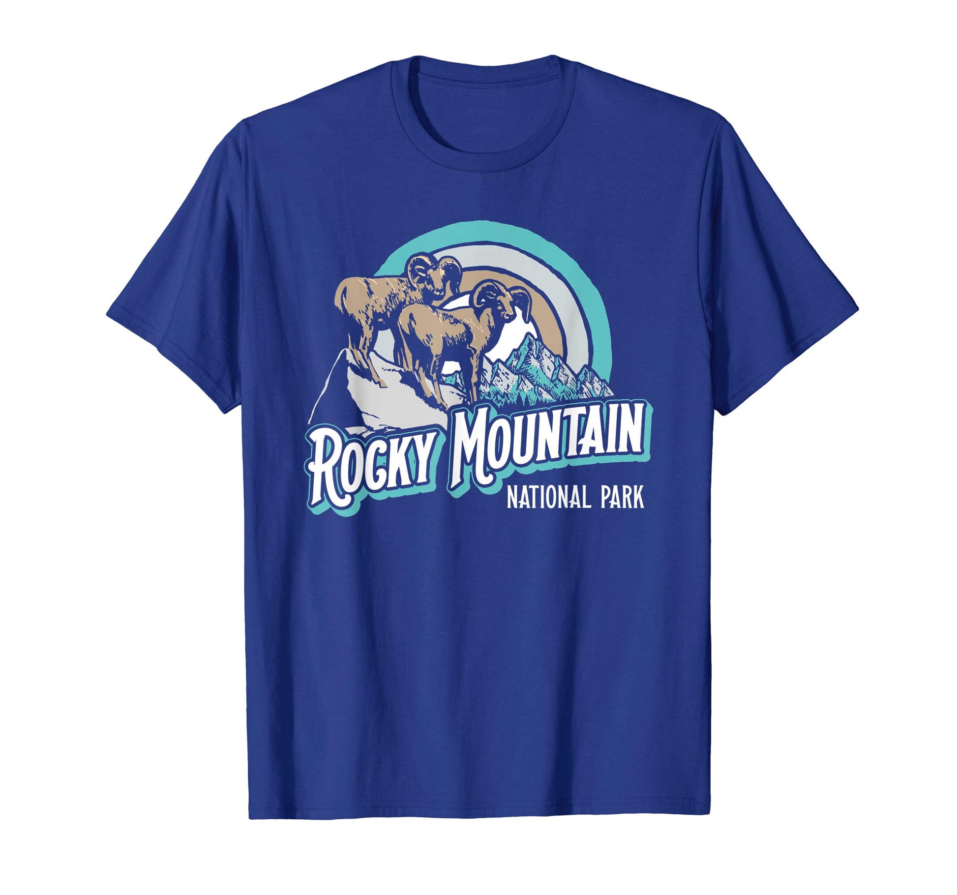 Rocky Mountain National Park Big Horn T-Shirt - Novelty Apparel for Adults - T-Shirt, Sweatshirt, Hoodie
