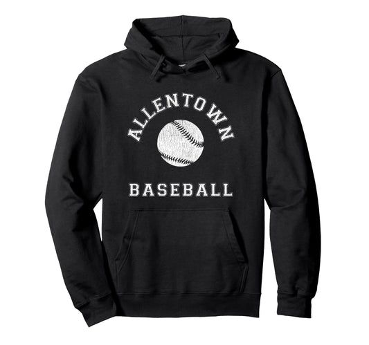 Allentown Baseball Distressed Hoodie - Minimalist Print Unisex - T-Shirt, Sweatshirt, Hoodie