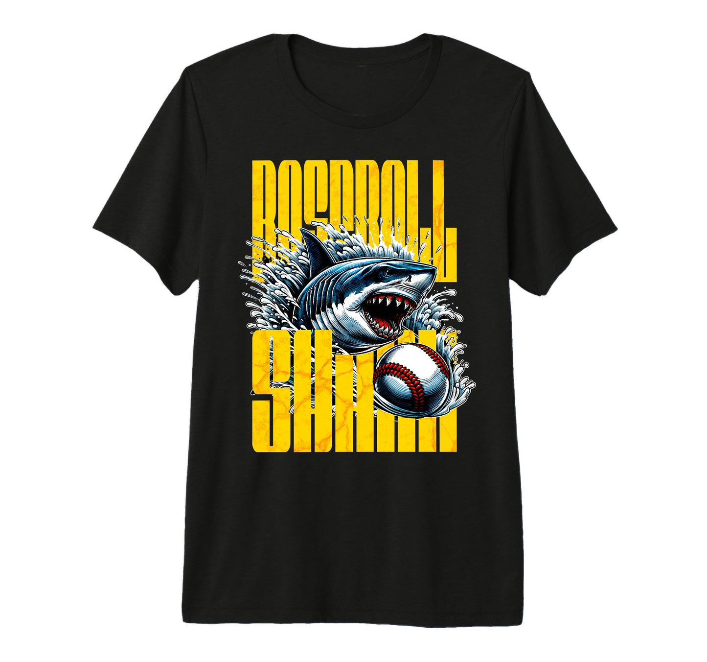 Fearless Shark Baseball Shark Sports T-Shirt - Trendy Graphic Men Women - T-Shirt, Sweatshirt, Hoodie