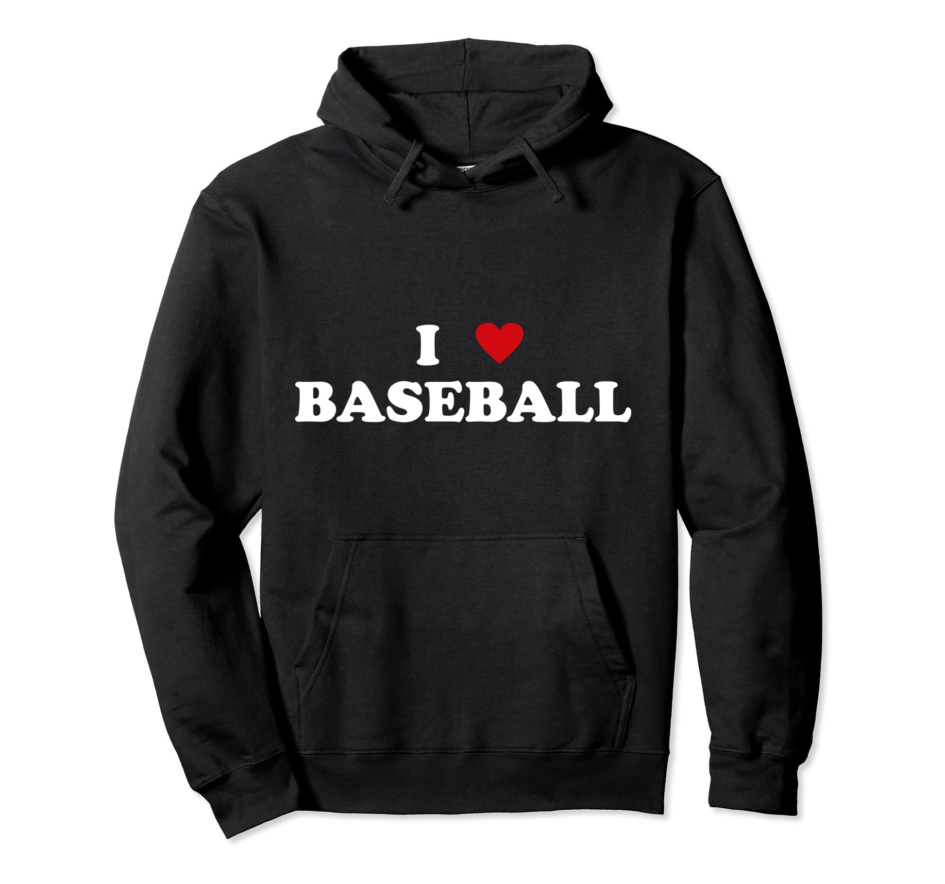 I Heart Baseball Player Fan I Love Hoodie - Fun Novelty Design Men Women - T-Shirt, Sweatshirt, Hoodie