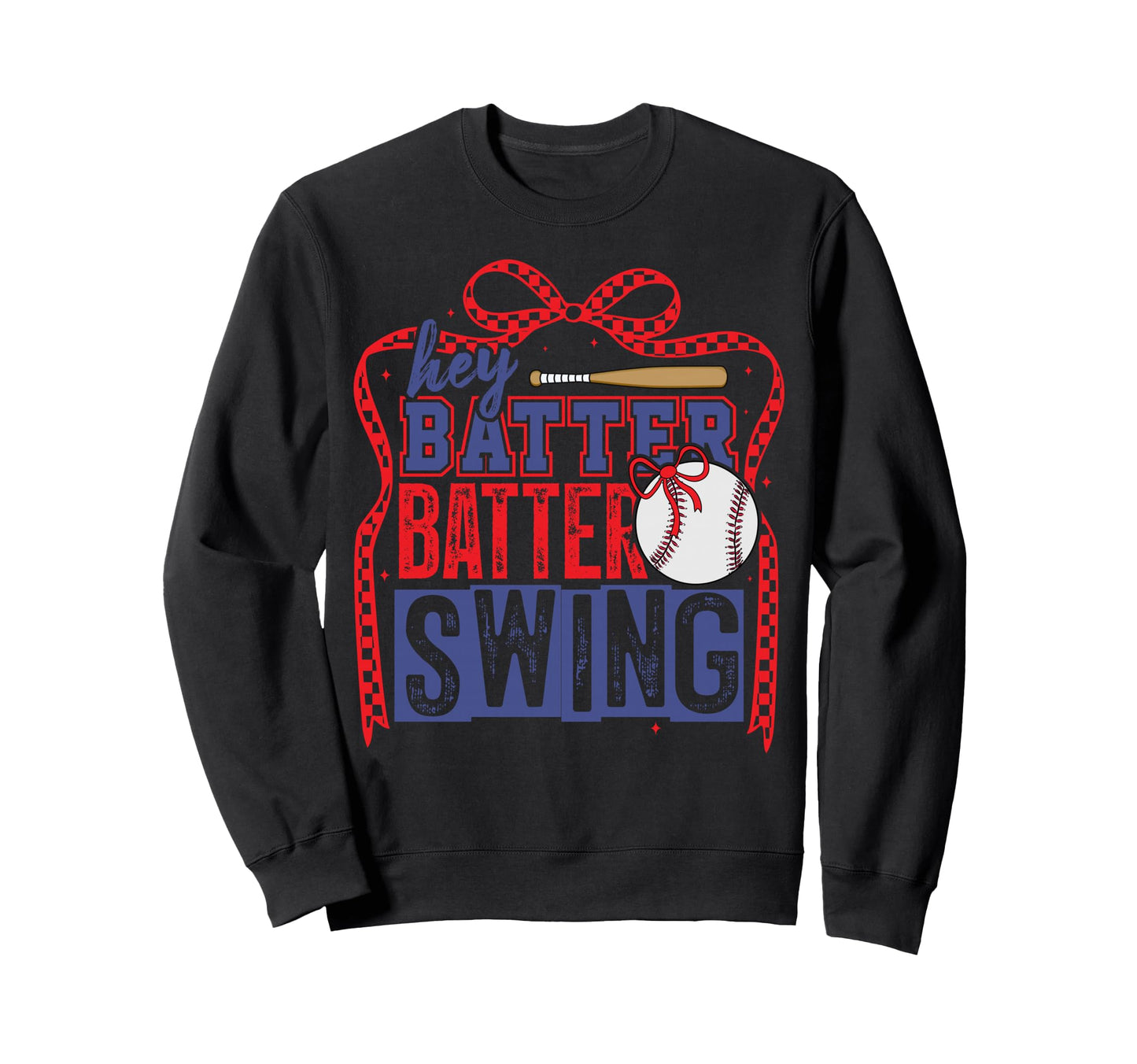 Baseball Mom Coquette Preppy Swing Sweatshirt - Unique Graphic for Adults - T-Shirt, Sweatshirt, Hoodie