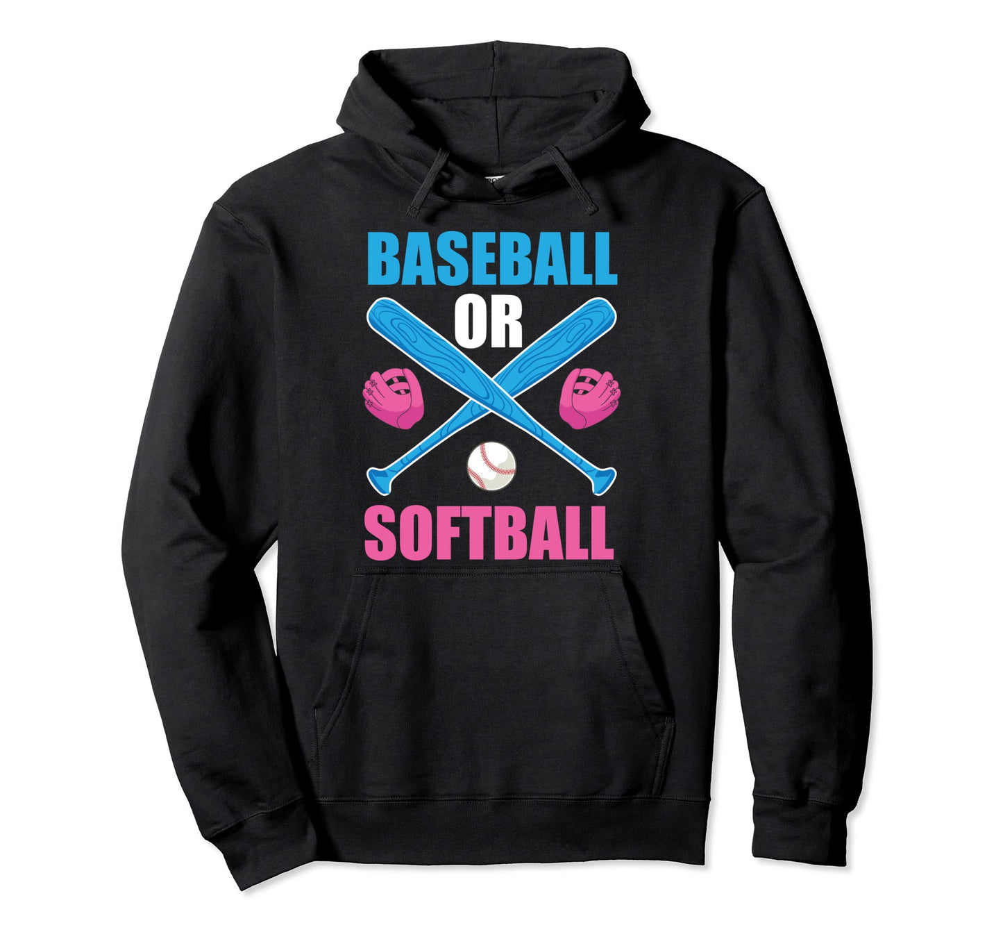 Baseball Or Softball Pregnancy Announcement Hoodie - Graphic Print Unisex - T-Shirt, Sweatshirt, Hoodie