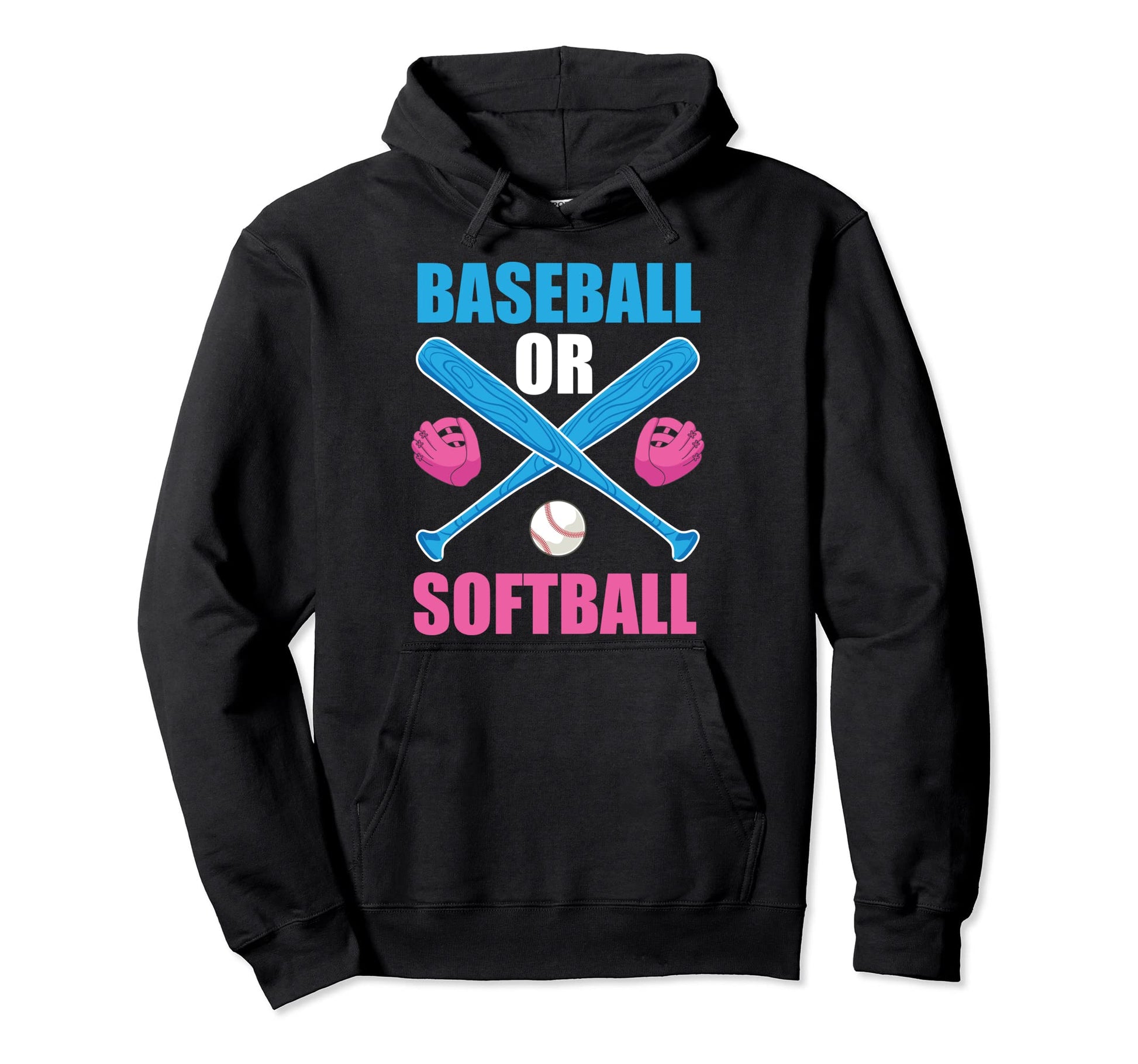 Baseball Or Softball Pregnancy Announcement Hoodie - Graphic Print Unisex - T-Shirt, Sweatshirt, Hoodie
