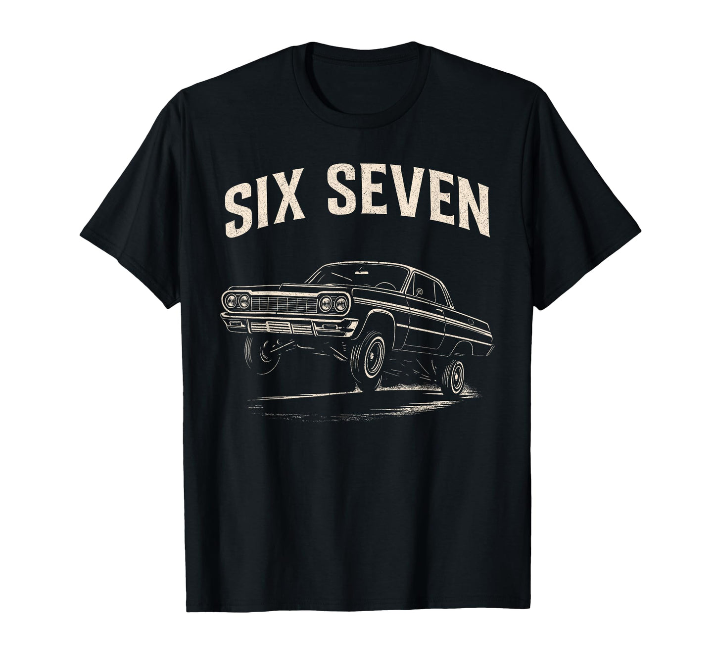 Funny Six Seven Cars 67 Meme T-Shirt - Custom Art Print for Adults - T-Shirt, Sweatshirt, Hoodie