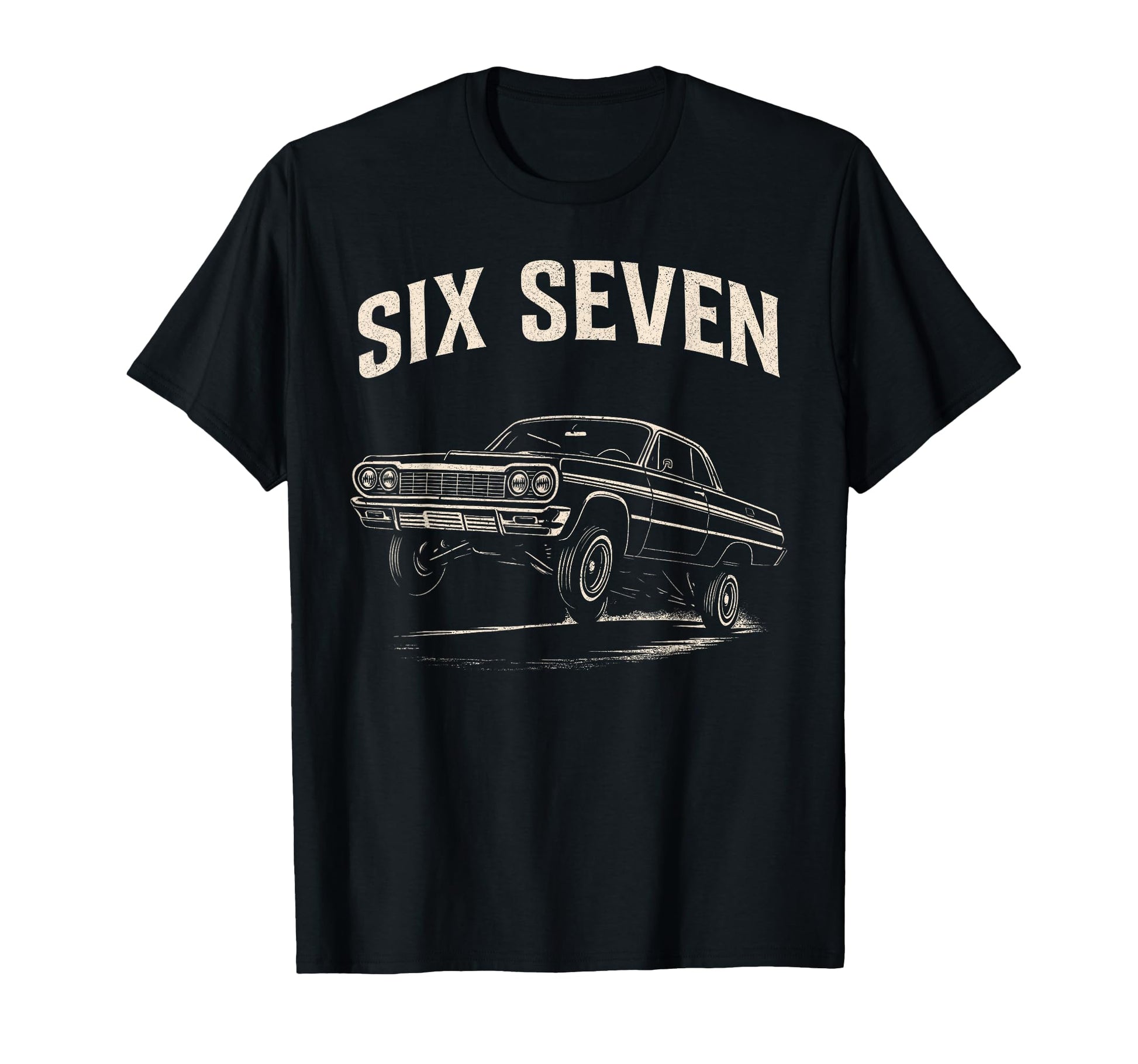 Funny Six Seven Cars 67 Meme T-Shirt - Custom Art Print for Adults - T-Shirt, Sweatshirt, Hoodie