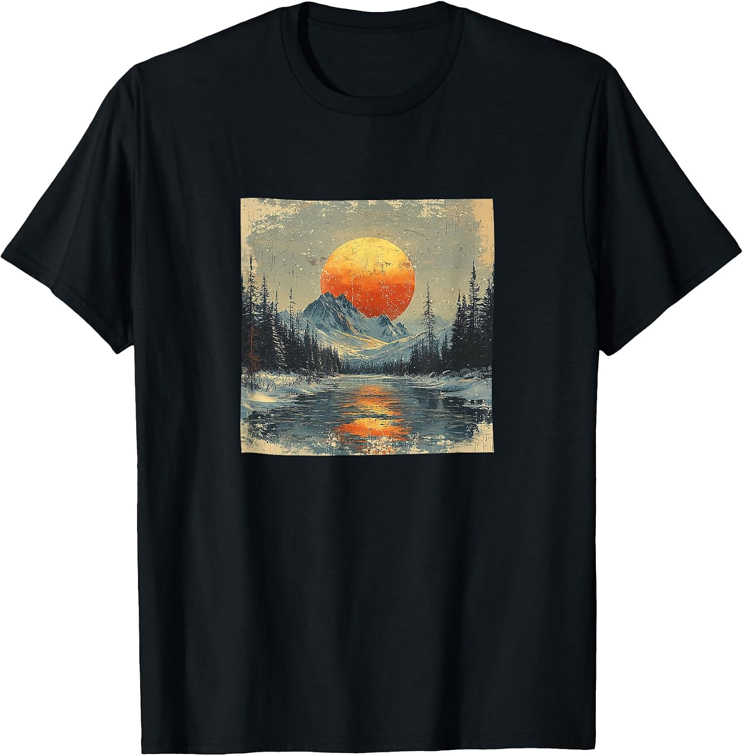 Arctic Tundra Vintage Landscape Merch - Adult & Kids T-Shirts, Sweatshirts & Hoodies apparel design preview 1