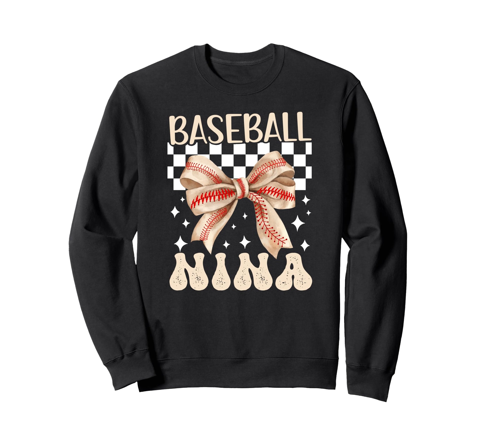 Baseball Nina Coquette Nina Baseball Sweatshirt - Unique Graphic Unisex - T-Shirt, Sweatshirt, Hoodie