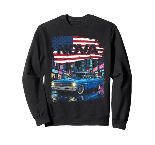 1967 67 Nova Ss Patriotic American Sweatshirt - Novelty Apparel Men Women - T-Shirt, Sweatshirt, Hoodie