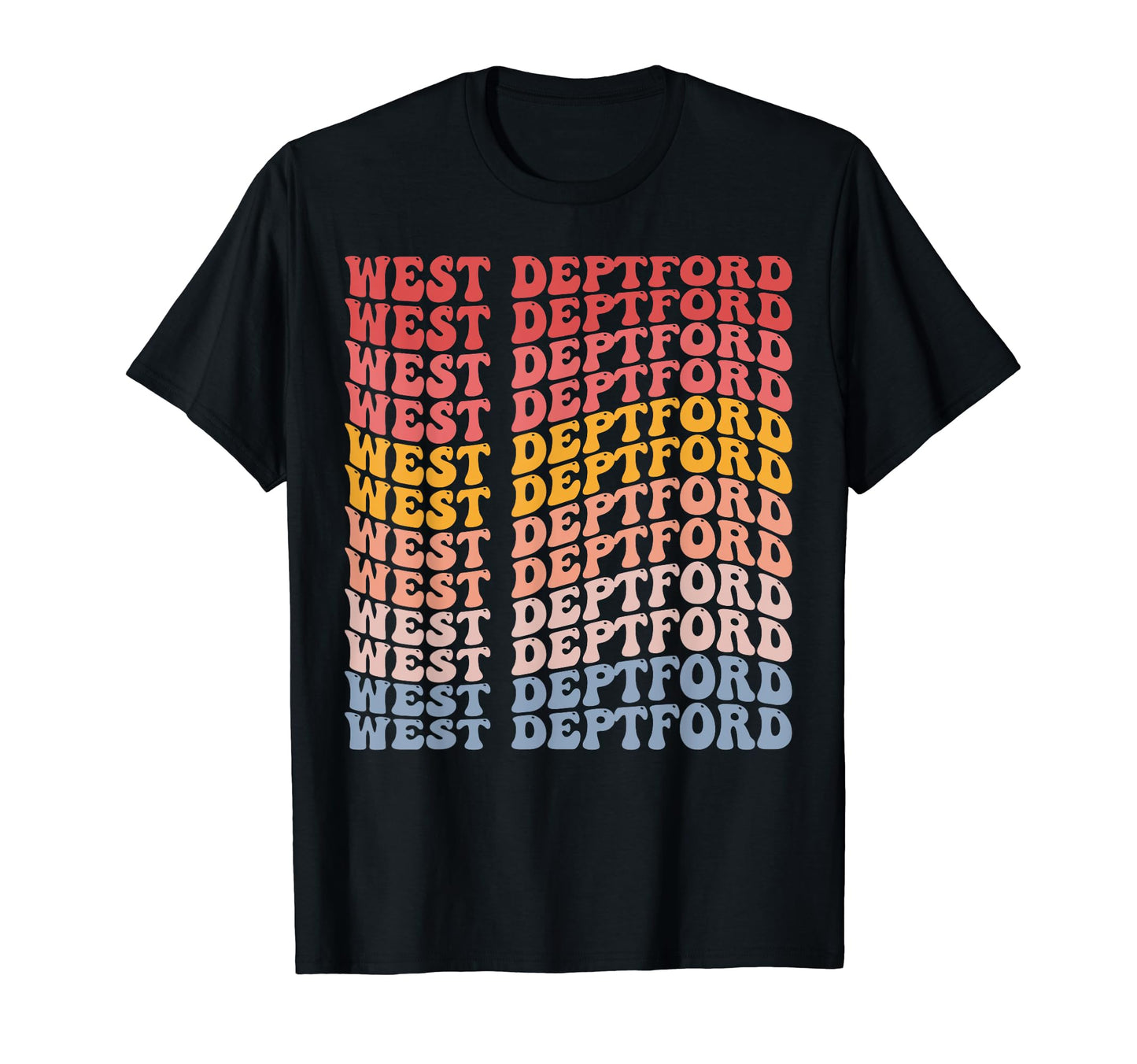 West Deptford City Groovy T-Shirt - Aesthetic Graphic Unisex - T-Shirt, Sweatshirt, Hoodie