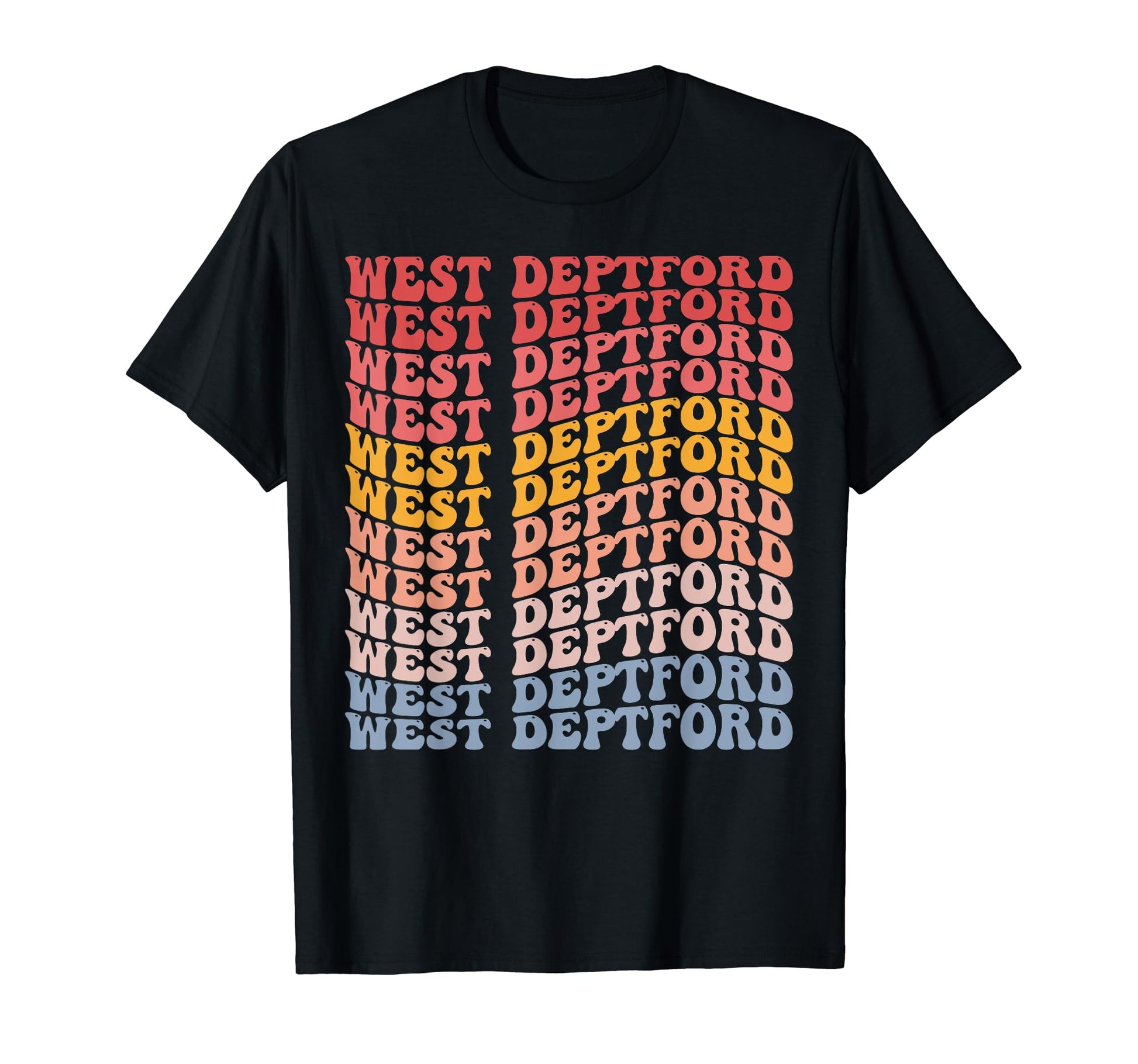 West Deptford City Groovy T-Shirt - Aesthetic Graphic Unisex - T-Shirt, Sweatshirt, Hoodie