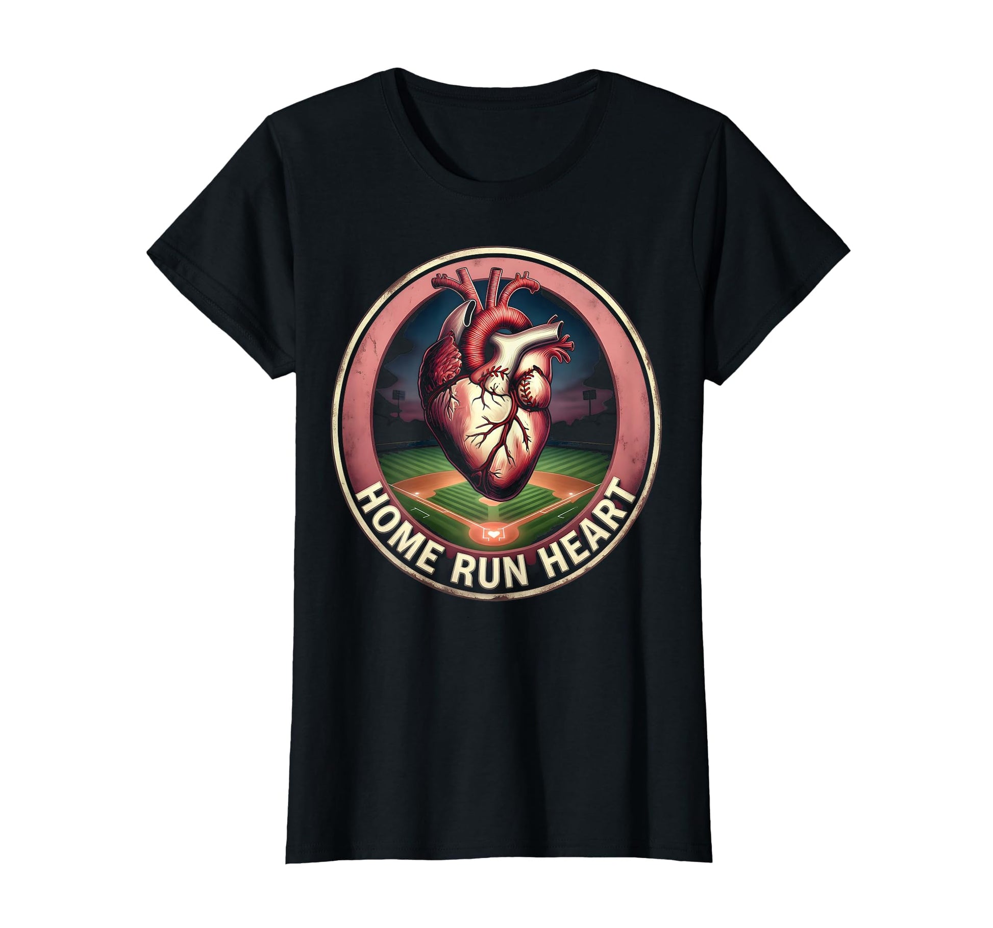 Home Run Heart Mom Baseball T-Shirt - Aesthetic Graphic Unisex - T-Shirt, Sweatshirt, Hoodie