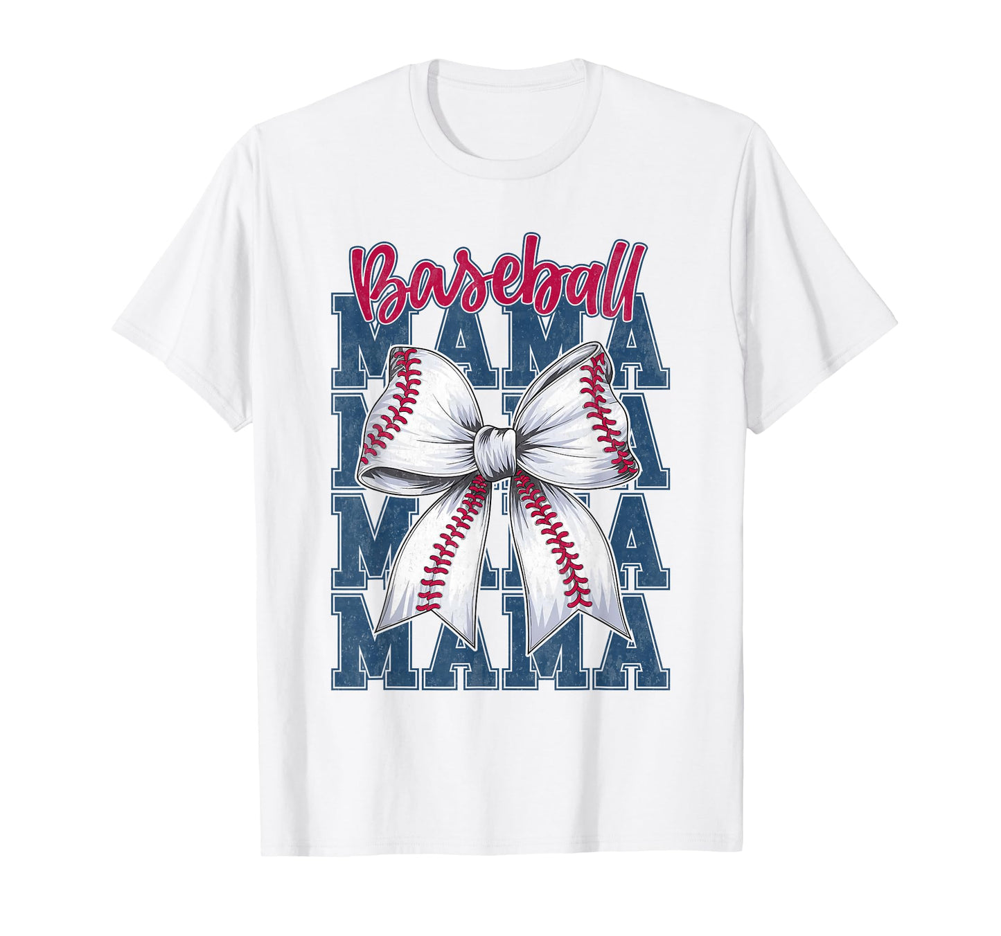 Baseball Mama Coquette Bow Game Day T-Shirt - Aesthetic Graphic for Adults - T-Shirt, Sweatshirt, Hoodie
