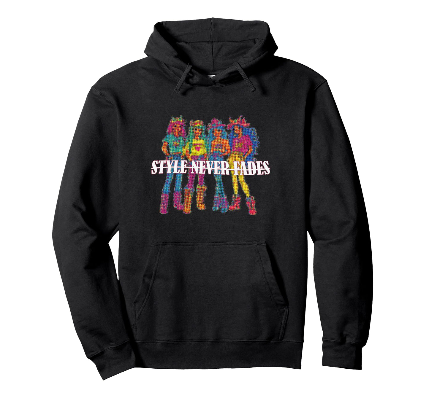 Never Fades Band Group Y2K Aesthetic Hoodie - Minimalist Print for Adults - T-Shirt, Sweatshirt, Hoodie