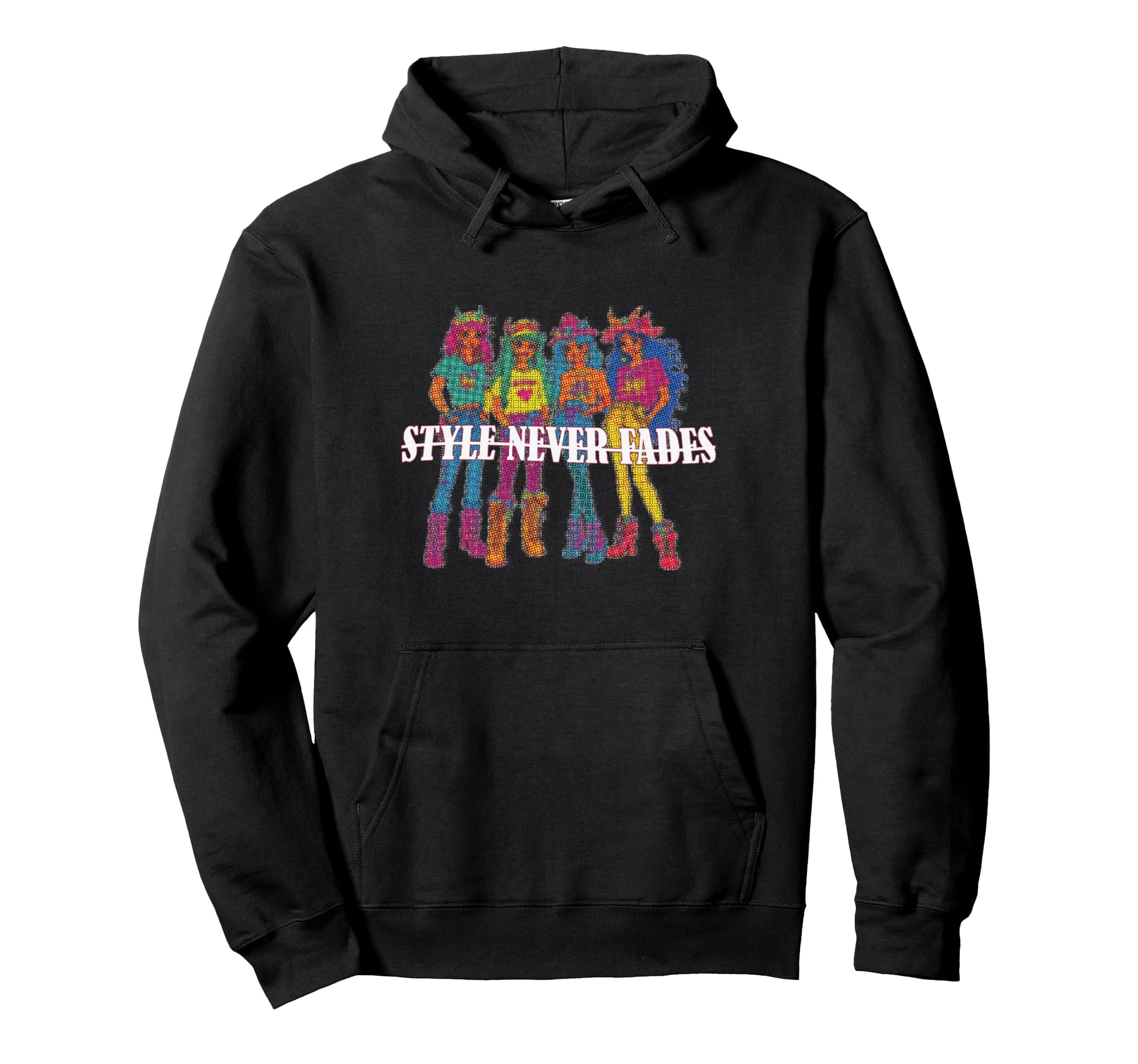 Never Fades Band Group Y2K Aesthetic Hoodie - Minimalist Print for Adults - T-Shirt, Sweatshirt, Hoodie