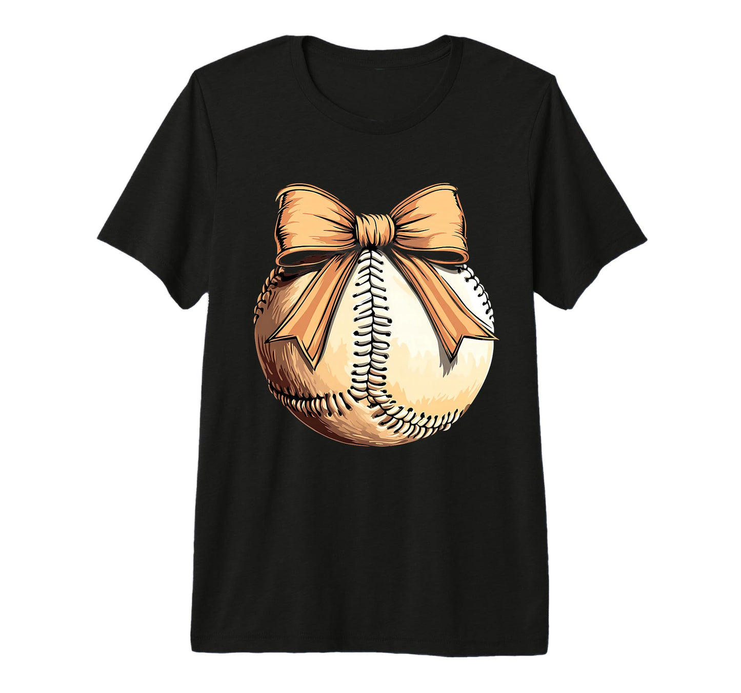 Baseball Coquette Bow Baseball T-Shirt - Fun Novelty Design Men Women - T-Shirt, Sweatshirt, Hoodie