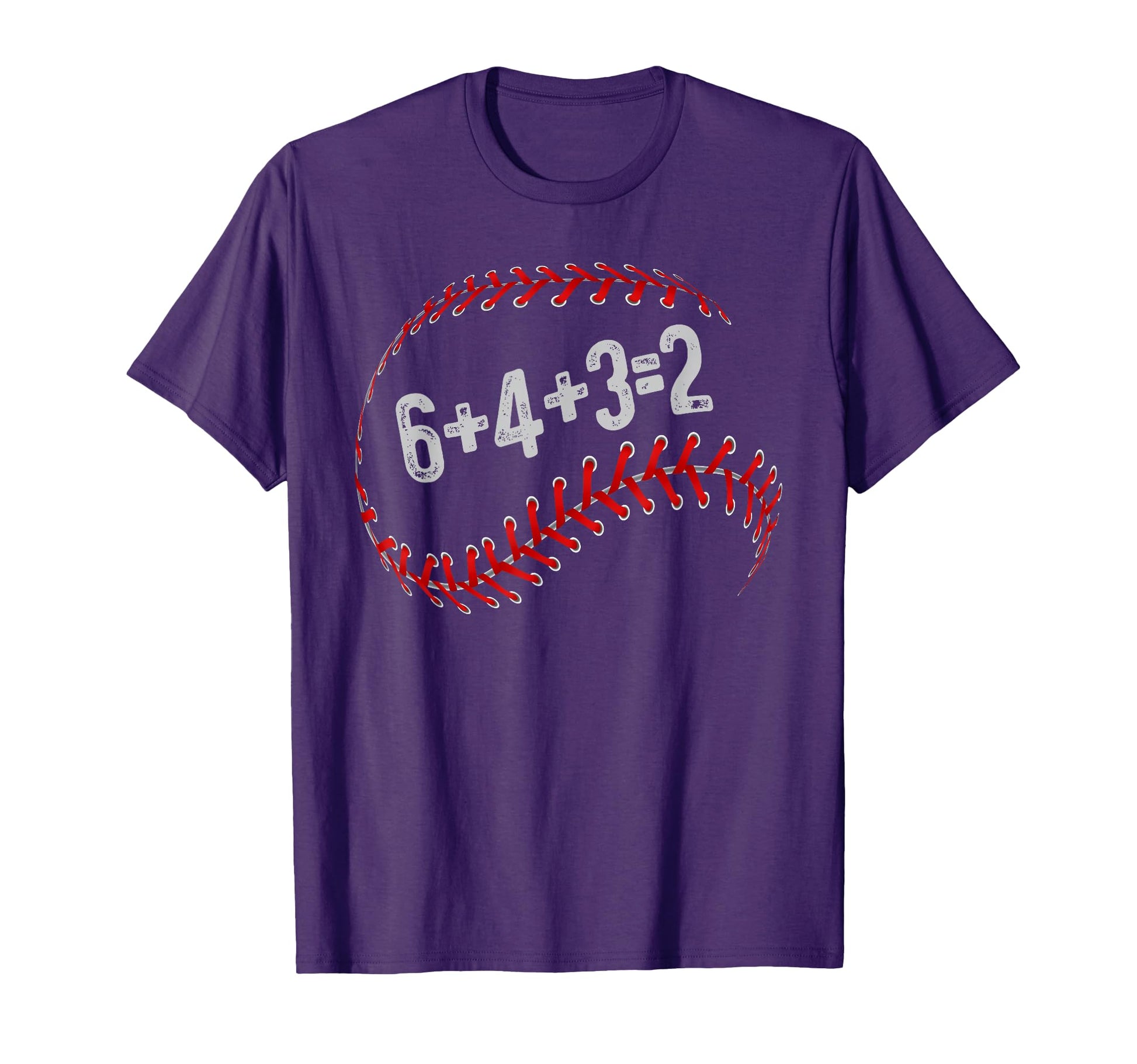 6 4 3 2 Double Play Baseball Player Fun T-Shirt - Trendy Graphic Unisex - T-Shirt, Sweatshirt, Hoodie