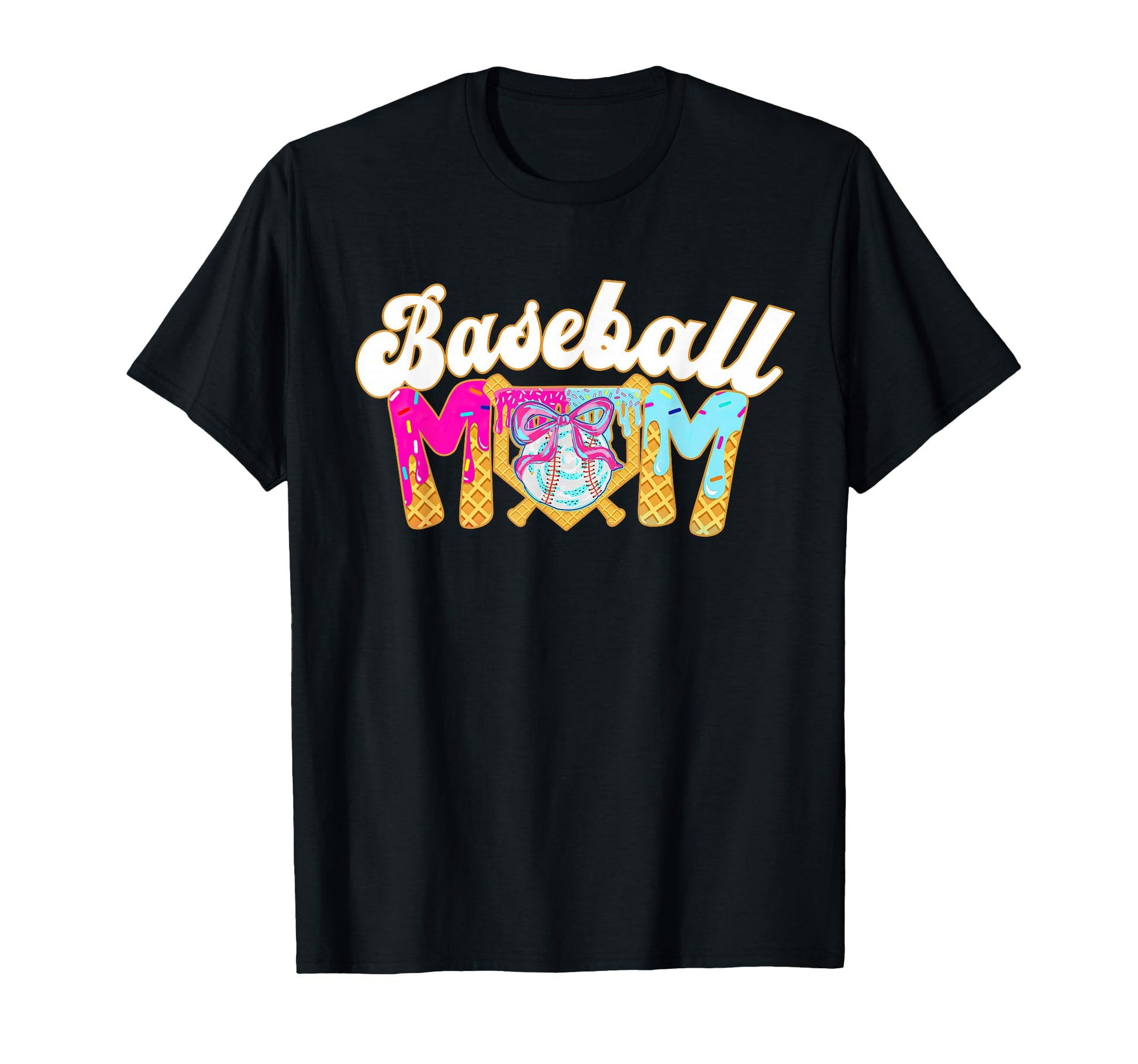 Baseball Mom Coquette Bow Mothers Day T-Shirt - Streetwear Style Unisex - T-Shirt, Sweatshirt, Hoodie