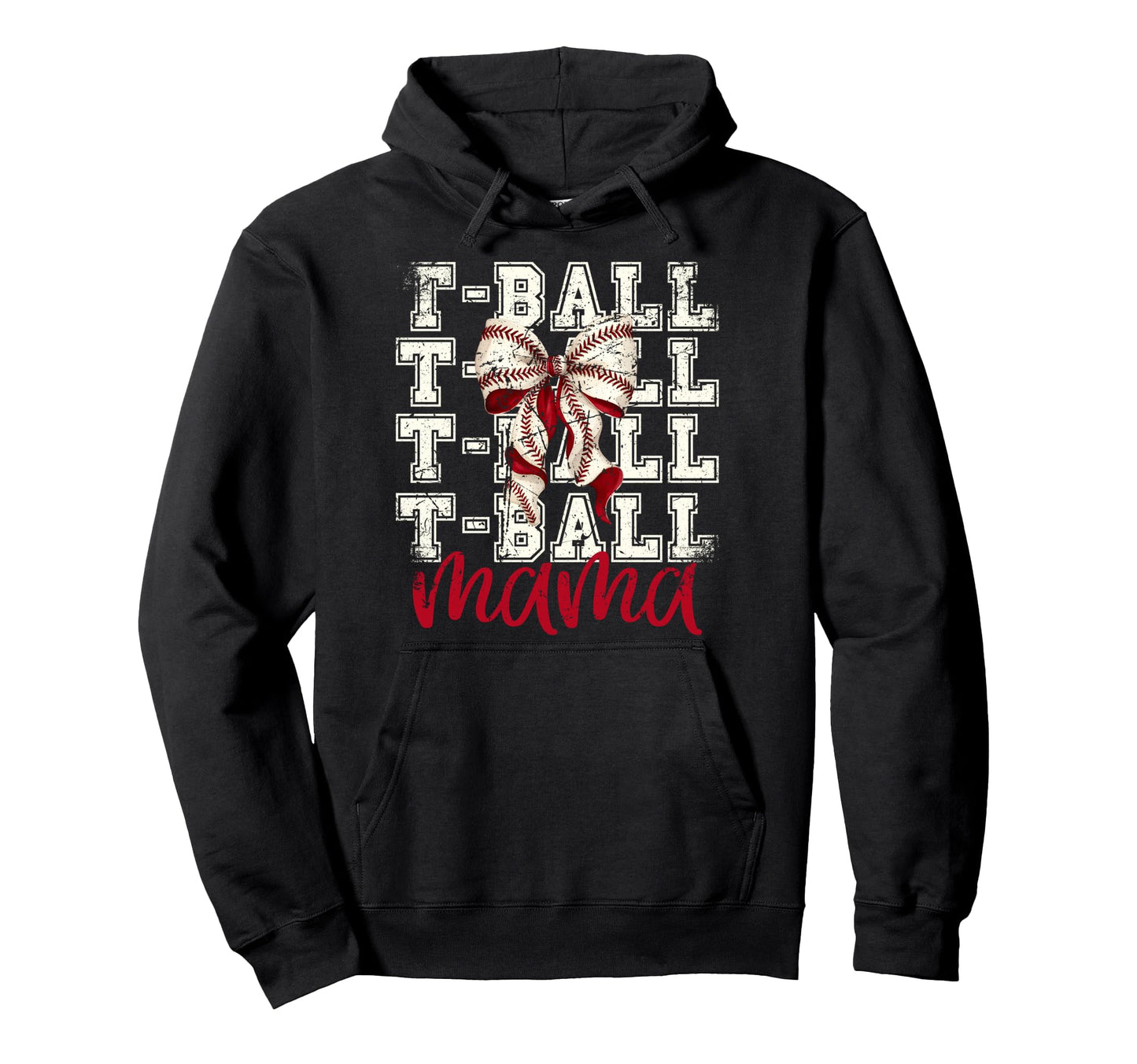 Tball Mama Teeball T Ball Coquette Hoodie - Aesthetic Graphic Men Women - T-Shirt, Sweatshirt, Hoodie