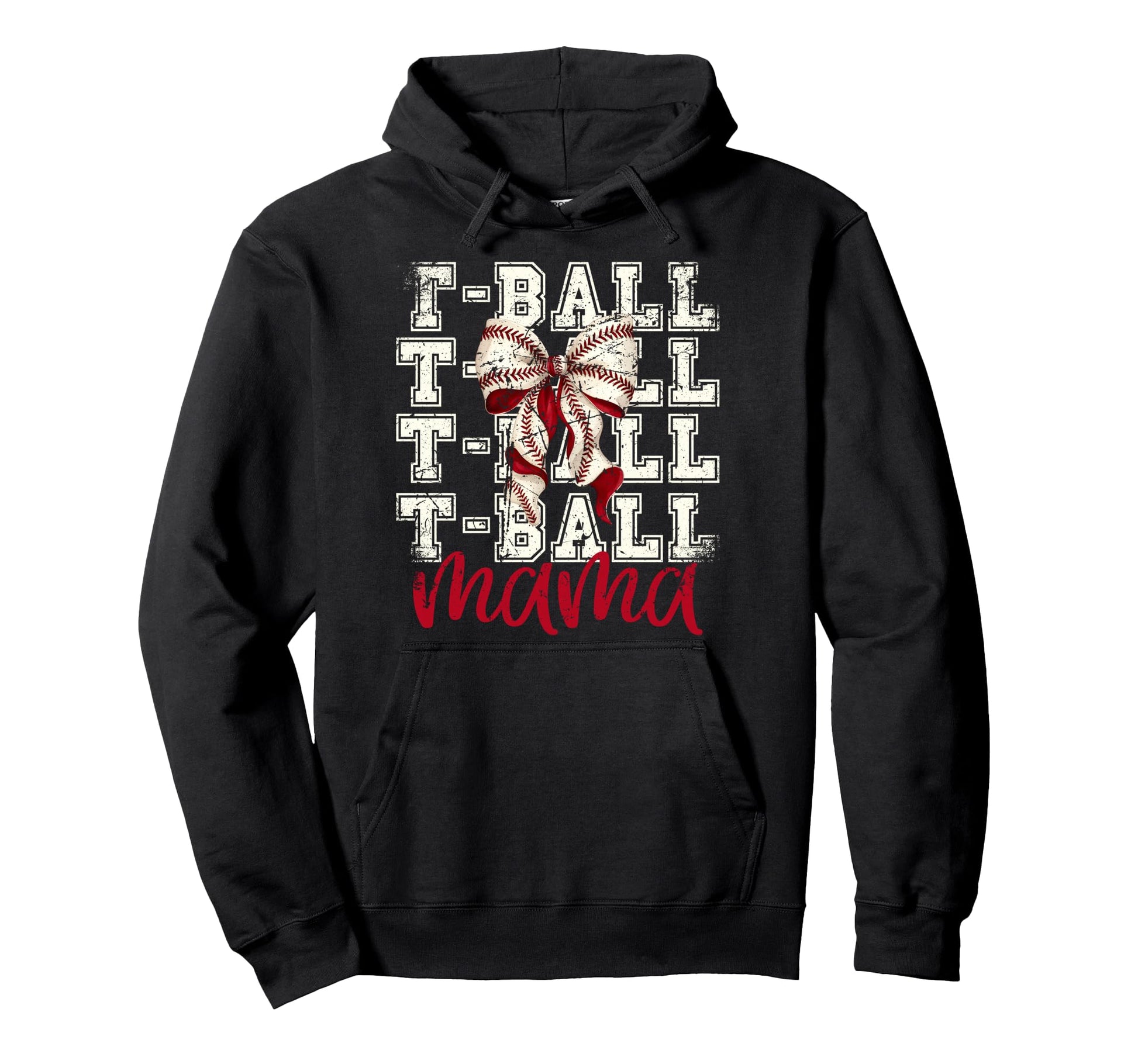 Tball Mama Teeball T Ball Coquette Hoodie - Aesthetic Graphic Men Women - T-Shirt, Sweatshirt, Hoodie