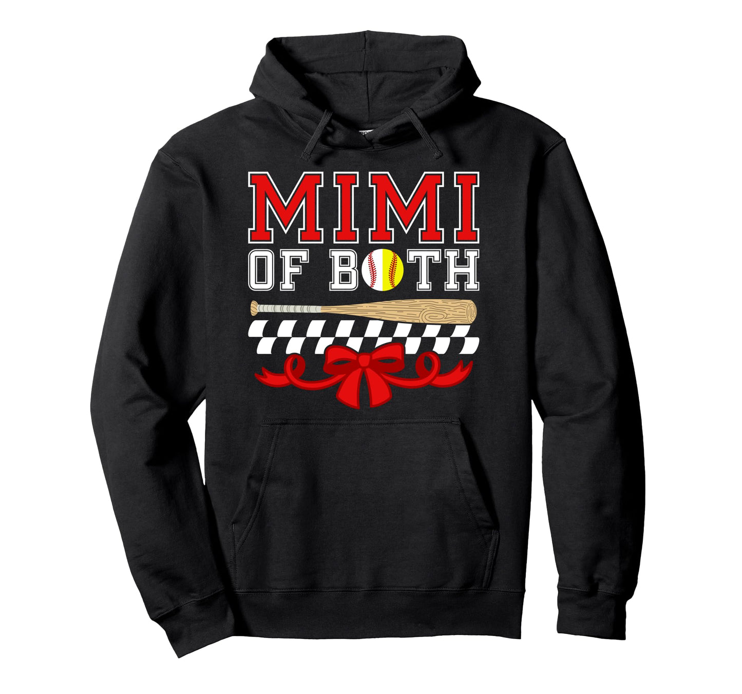 Mimi Both Coquette Baseball Softball Hoodie - Custom Art Print Men Women - T-Shirt, Sweatshirt, Hoodie