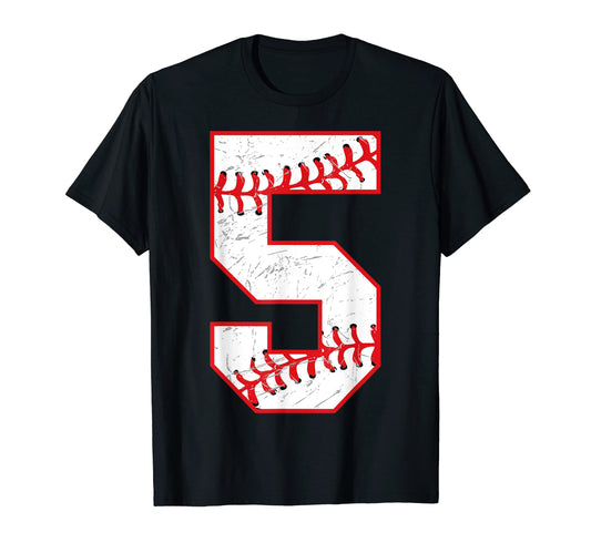 5 Birthday Baseball Theme Bday Party T-Shirt - Streetwear Style Unisex - T-Shirt, Sweatshirt, Hoodie
