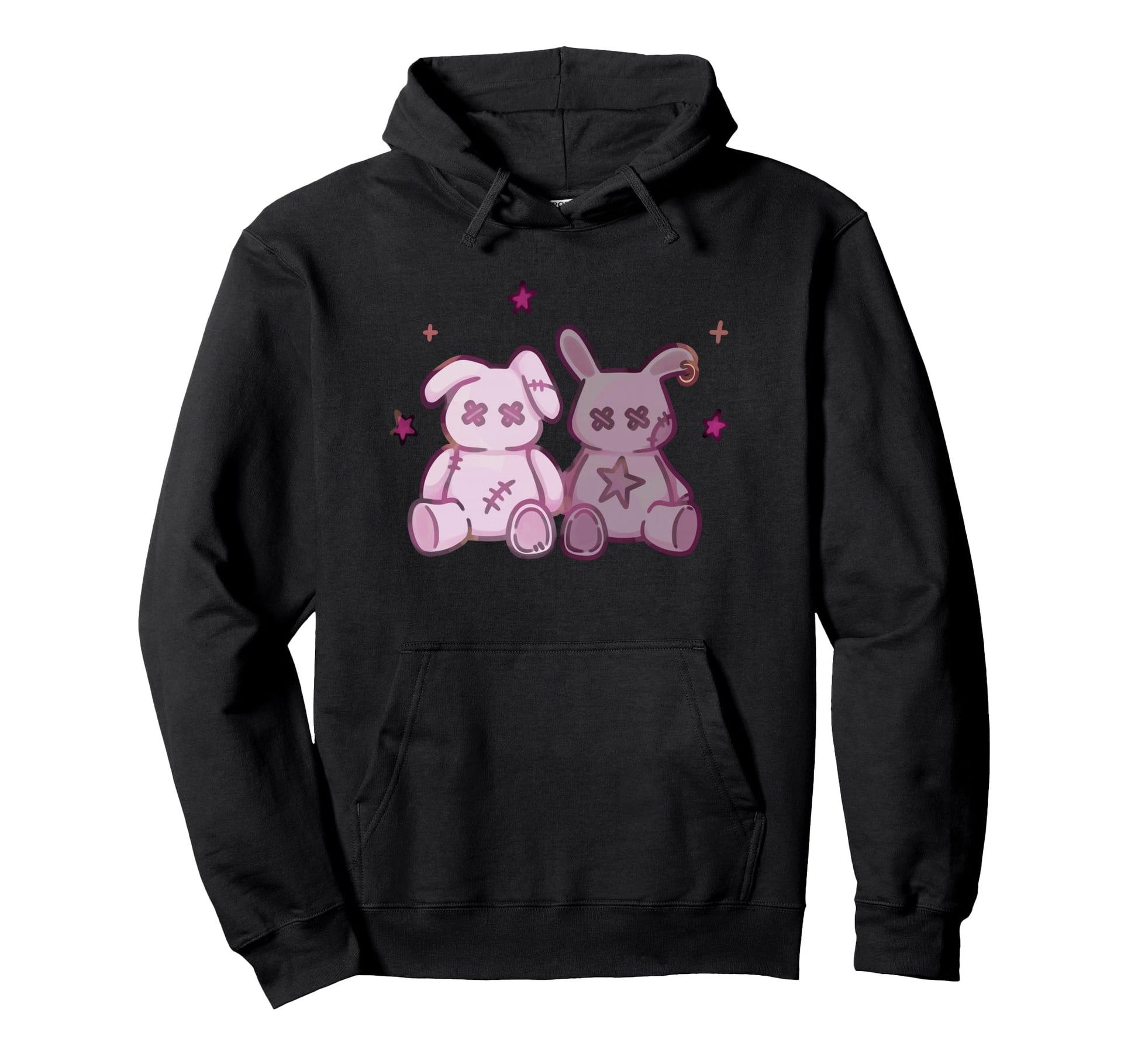 Creepy Y2K Harajuku Pastel Goth Doll Hoodie - Novelty Apparel for Adults - T-Shirt, Sweatshirt, Hoodie