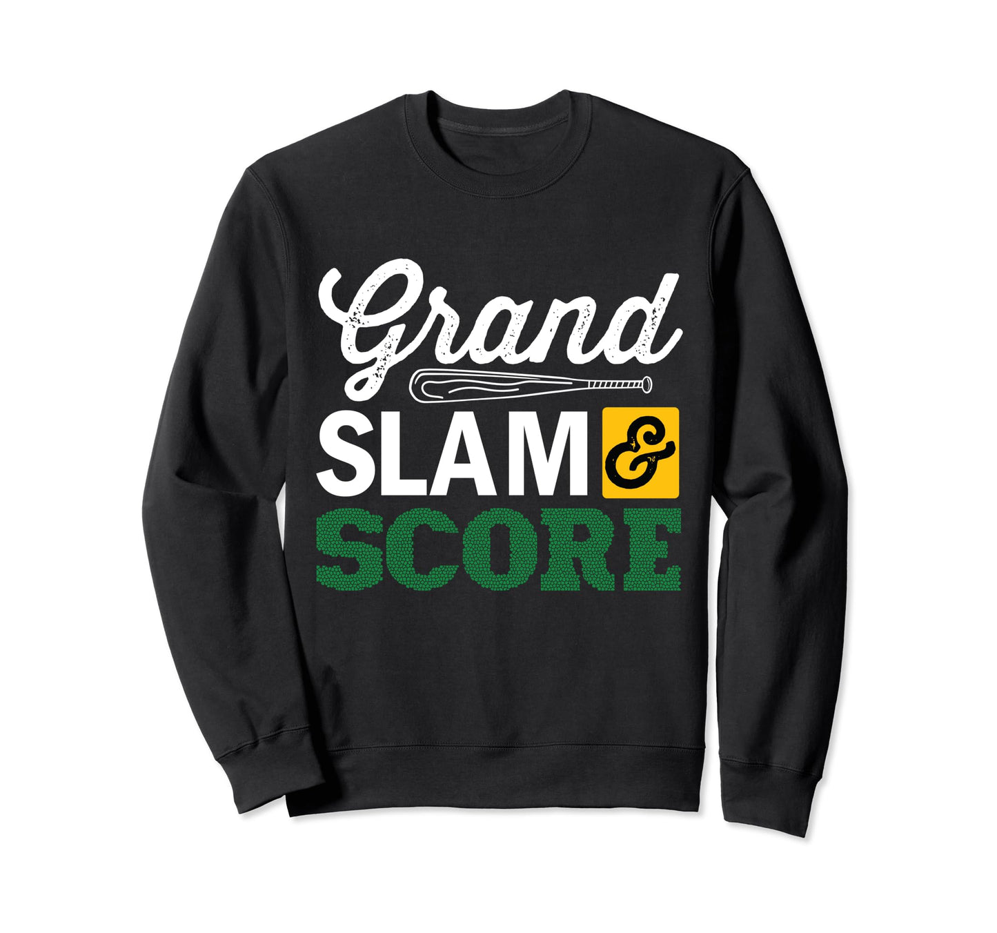 Grand Slam Score Baseball Bat Gift Awesome Hoodie - Graphic Print Unisex - T-Shirt, Sweatshirt, Hoodie