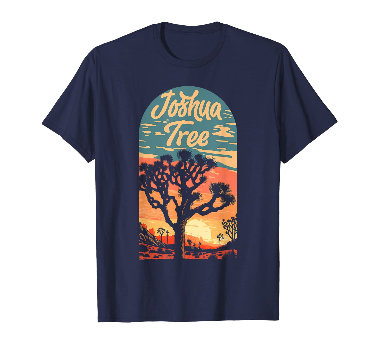 Joshua Tree Sunset National Park 80S T-Shirt - Graphic Print for Adults - T-Shirt, Sweatshirt, Hoodie