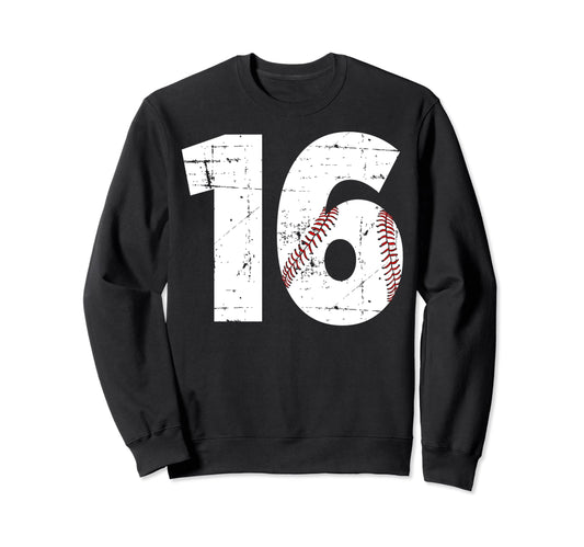 16Th Birthday Or 16 Year Old Sweatshirt - Custom Art Print Men Women - T-Shirt, Sweatshirt, Hoodie