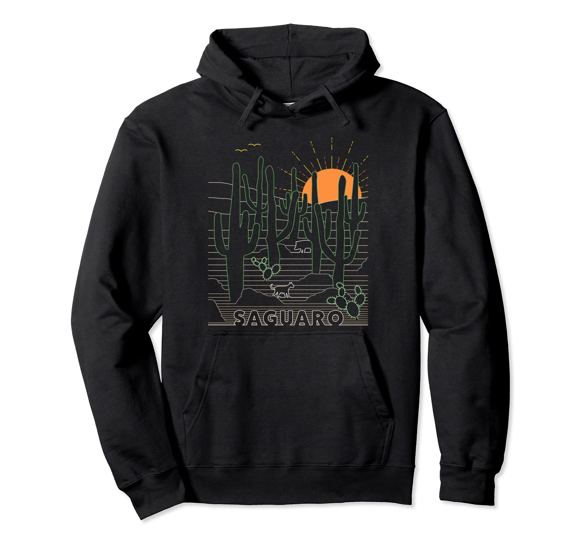 Saguaro National Park Tucson Arizona Hoodie - Minimalist Print for Adults - T-Shirt, Sweatshirt, Hoodie