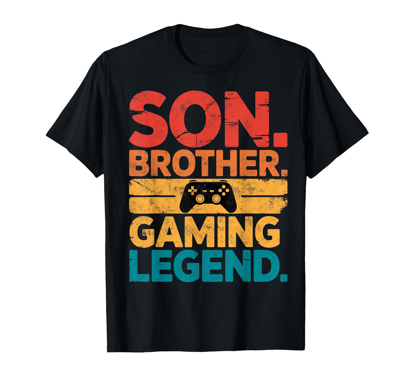 Son Brother Gamer Legend Video Game Gaming T-Shirt - Unique Graphic Unisex - T-Shirt, Sweatshirt, Hoodie