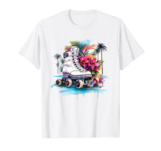 Aesthetic Vaporwave Teens Roller Skate T-Shirt - Trendy Graphic for Adults - T-Shirt, Sweatshirt, Hoodie