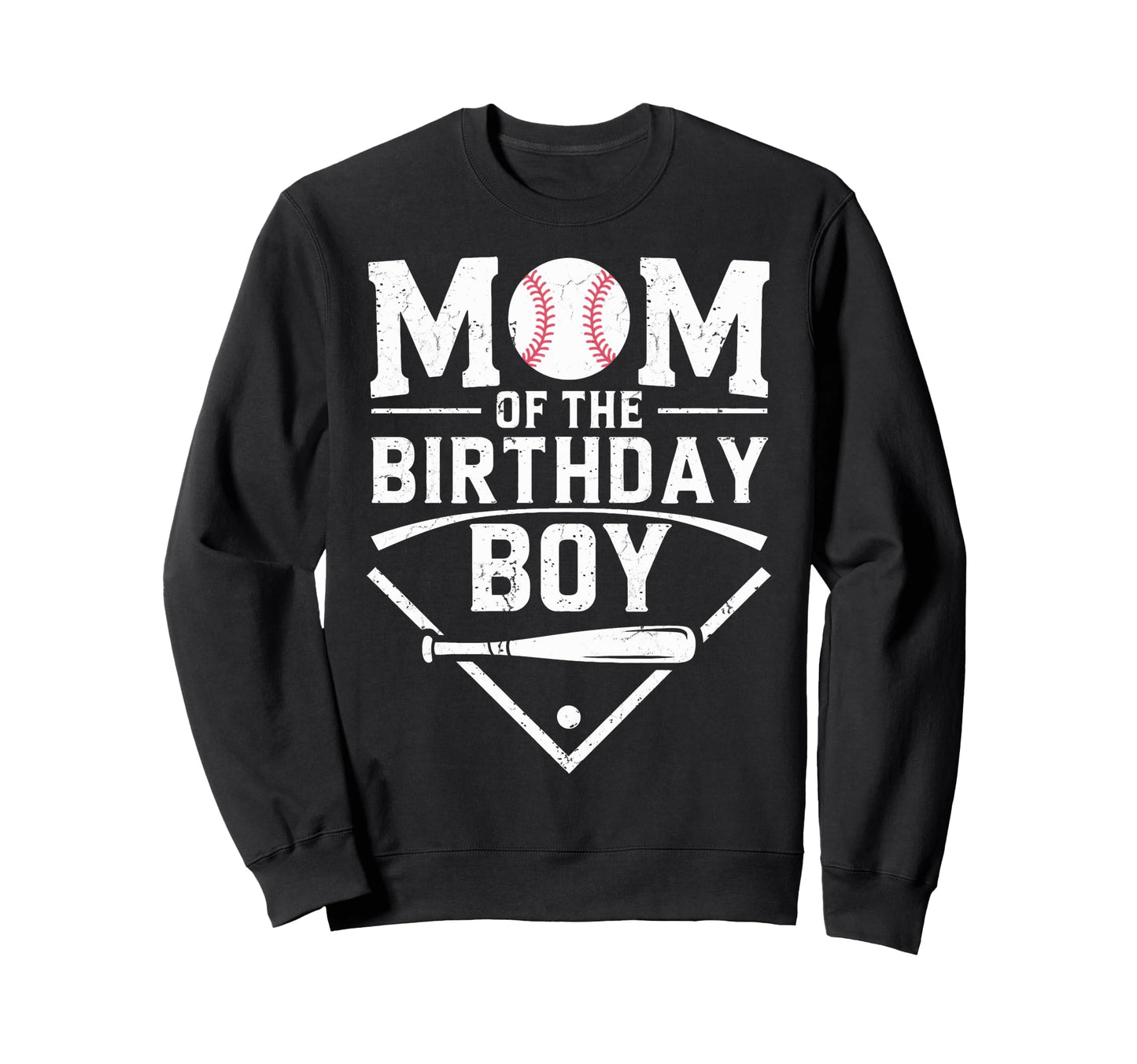 Funny Mom Birthday Baseball Party Mom Sweatshirt - Aesthetic Graphic Unisex - T-Shirt, Sweatshirt, Hoodie