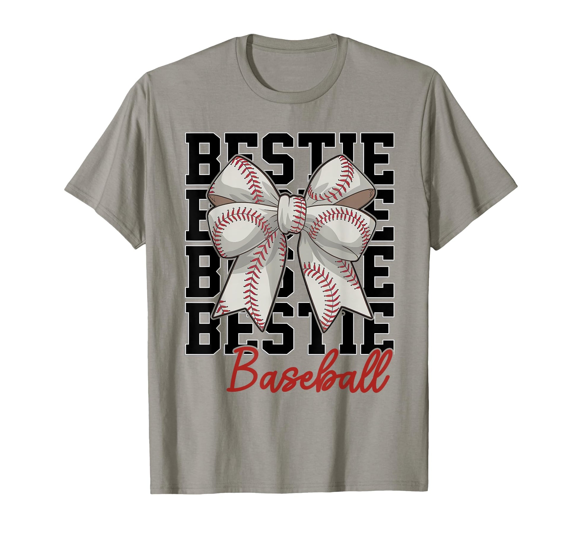 Baseball Bestie Coquette Bow Biggest T-Shirt - Custom Art Print for Adults - T-Shirt, Sweatshirt, Hoodie