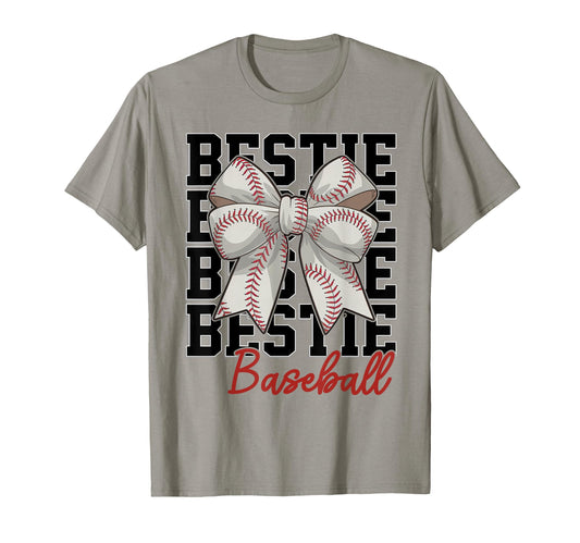 Baseball Bestie Coquette Bow Biggest T-Shirt - Custom Art Print for Adults - T-Shirt, Sweatshirt, Hoodie