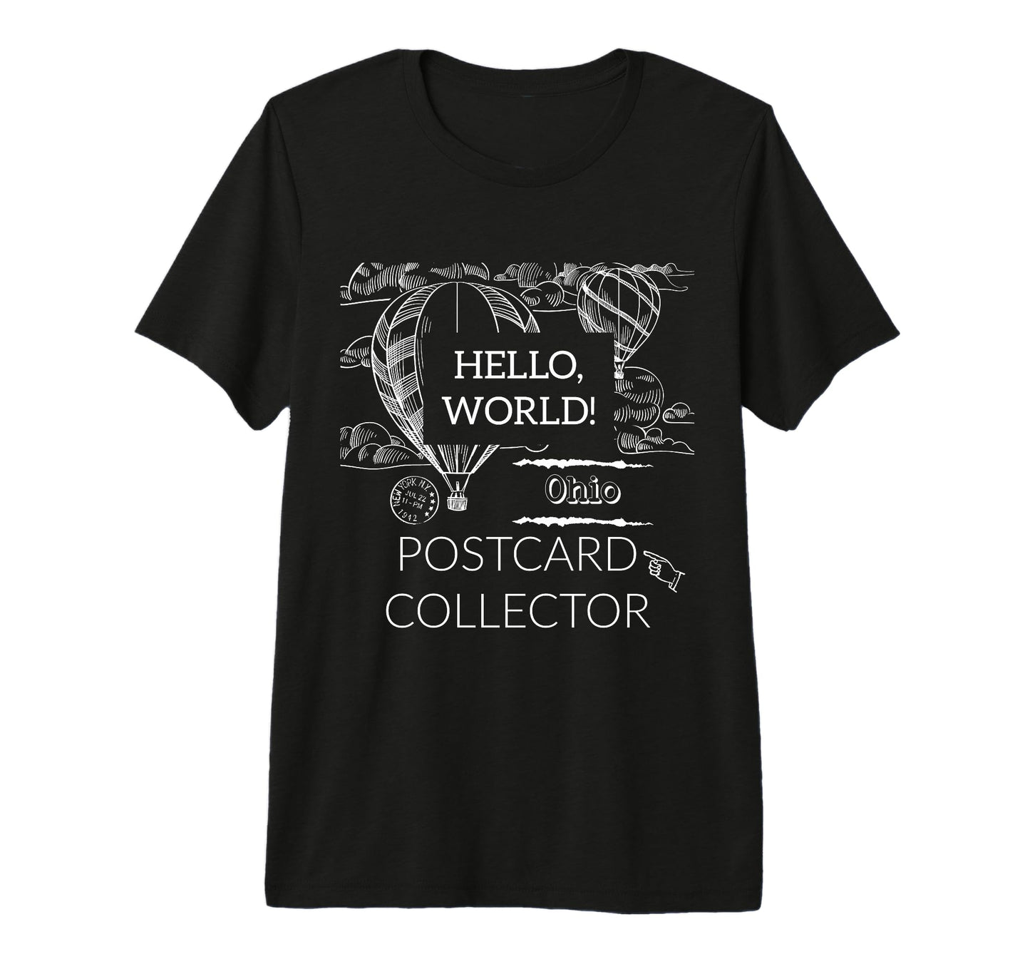 Postcard Collector Deltiologist Hobby T-Shirt - Unique Graphic Men Women - T-Shirt, Sweatshirt, Hoodie