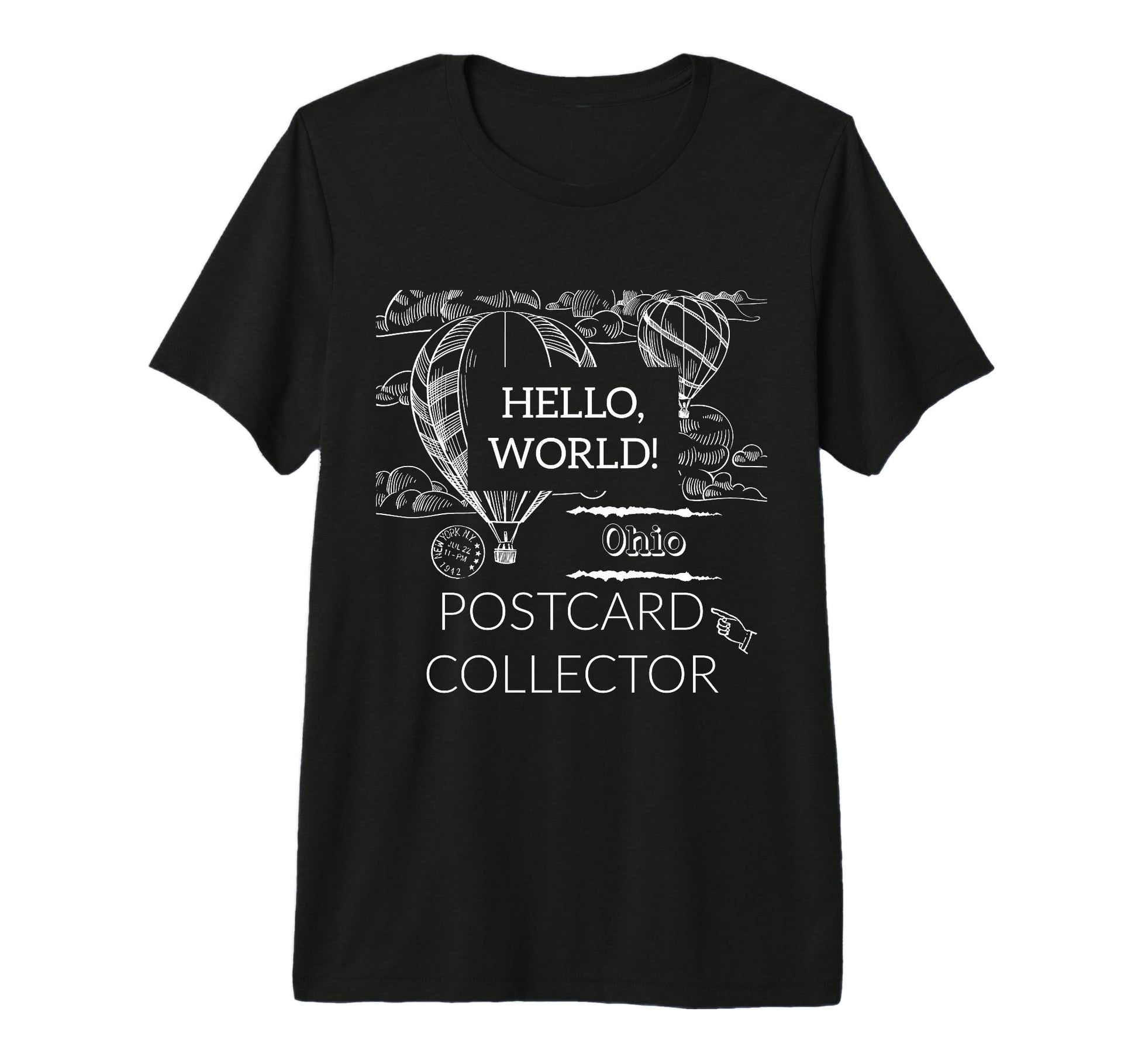 Postcard Collector Deltiologist Hobby T-Shirt - Unique Graphic Men Women - T-Shirt, Sweatshirt, Hoodie