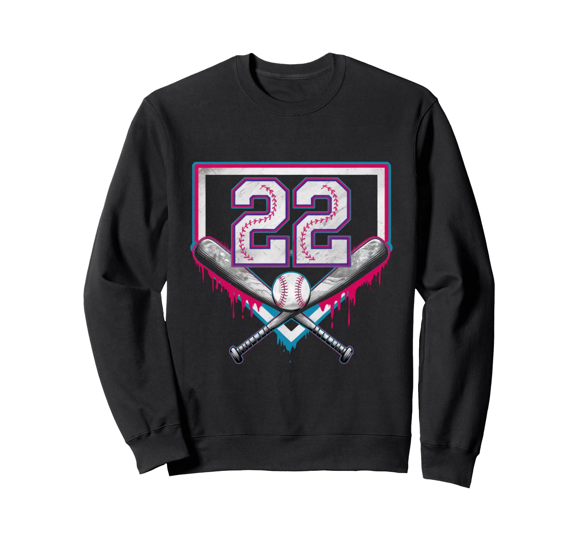 22Th Birthday Baseball Home Ice Sweatshirt - Streetwear Style for Adults - T-Shirt, Sweatshirt, Hoodie
