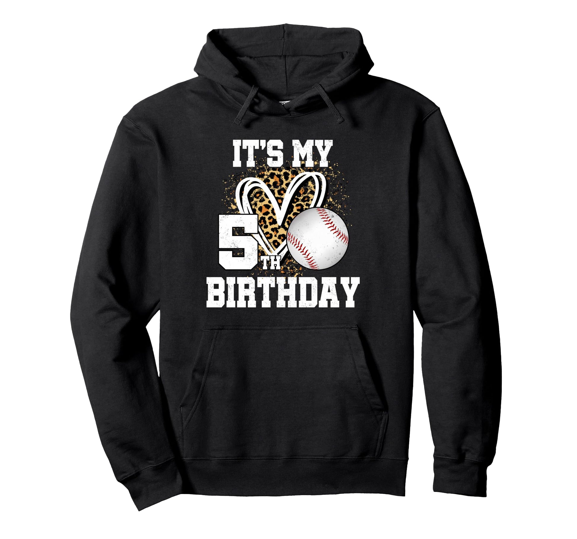 Its My 5Th Birthday Baseball 5 Year Old Hoodie - Graphic Print Men Women - T-Shirt, Sweatshirt, Hoodie