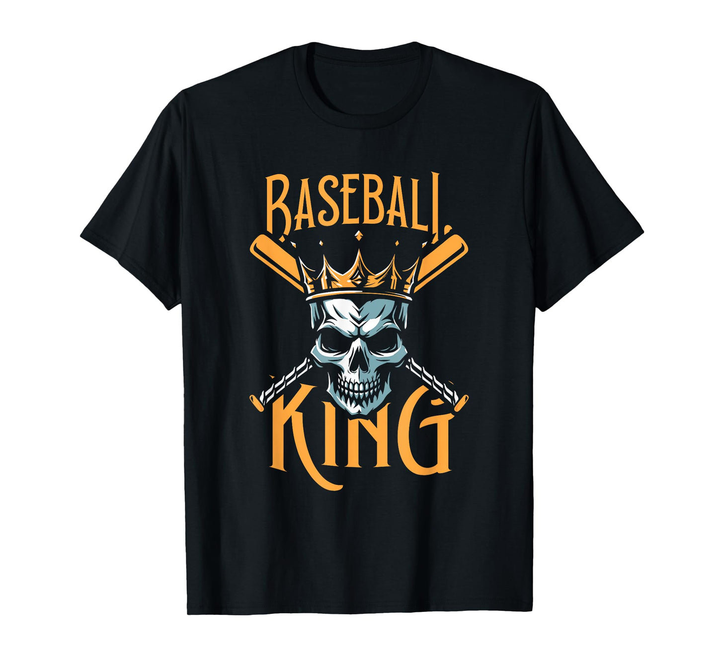 Baseball Skull Baseballer Sport Player T-Shirt - Unique Graphic for Adults - T-Shirt, Sweatshirt, Hoodie