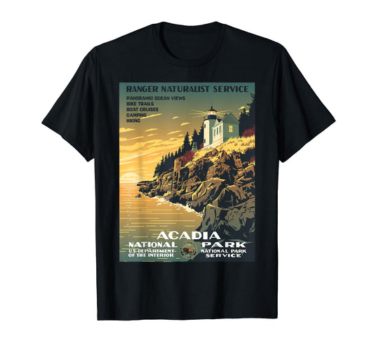 Acadia National Park T-Shirt - Trendy Graphic Men Women - T-Shirt, Sweatshirt, Hoodie