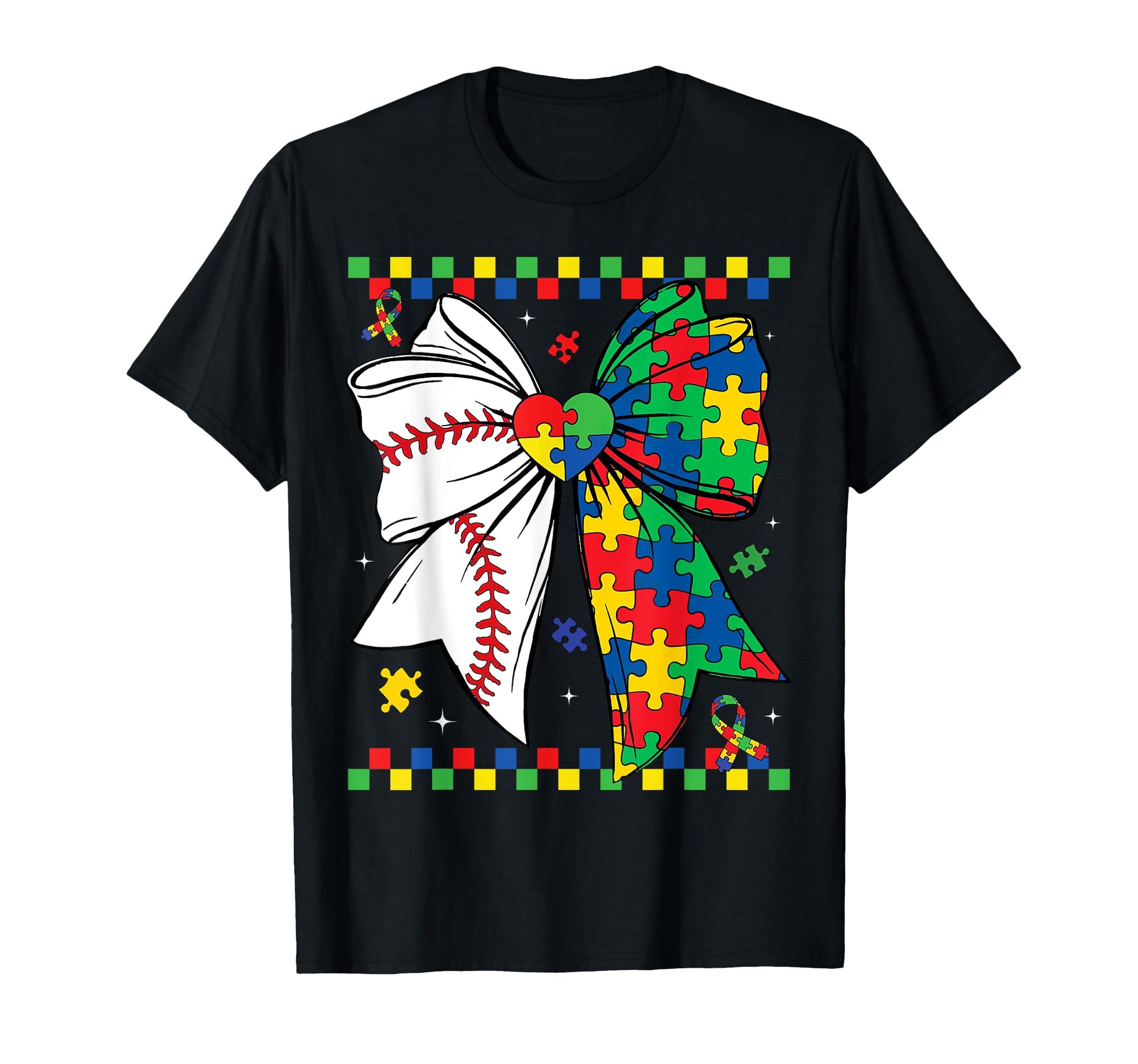 Funny Autism Awareness Baseball T-Shirt - Casual Everyday Wear Men Women - T-Shirt, Sweatshirt, Hoodie