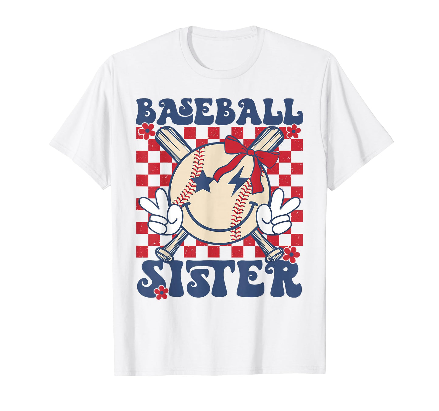 Baseball Sister Coquette Bow Sport T-Shirt - Custom Art Print Unisex - T-Shirt, Sweatshirt, Hoodie