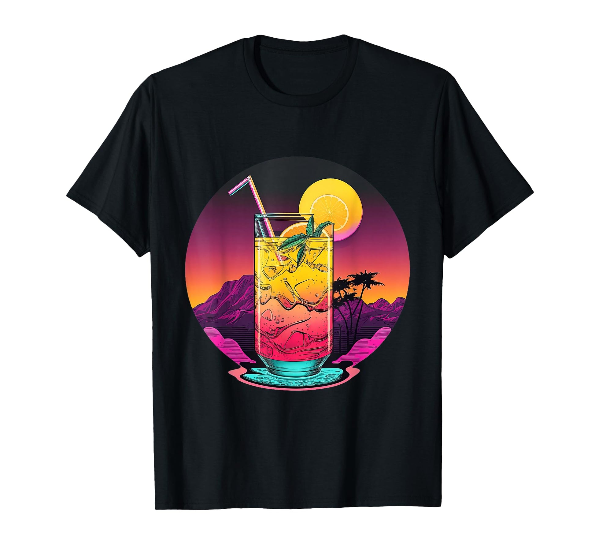 Lemonade Iced Tea Synthwave 80S Retrowave T-Shirt - Unique Graphic Unisex - T-Shirt, Sweatshirt, Hoodie